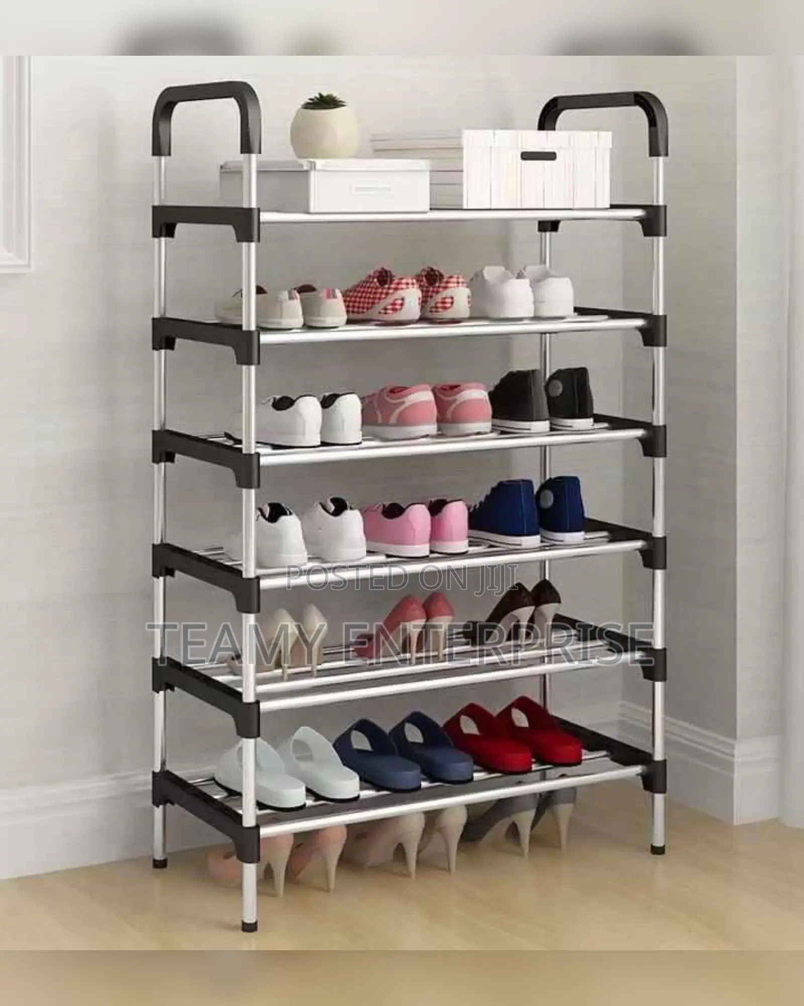 Big Pipe 6 Layers Easy-on Shoe Rack