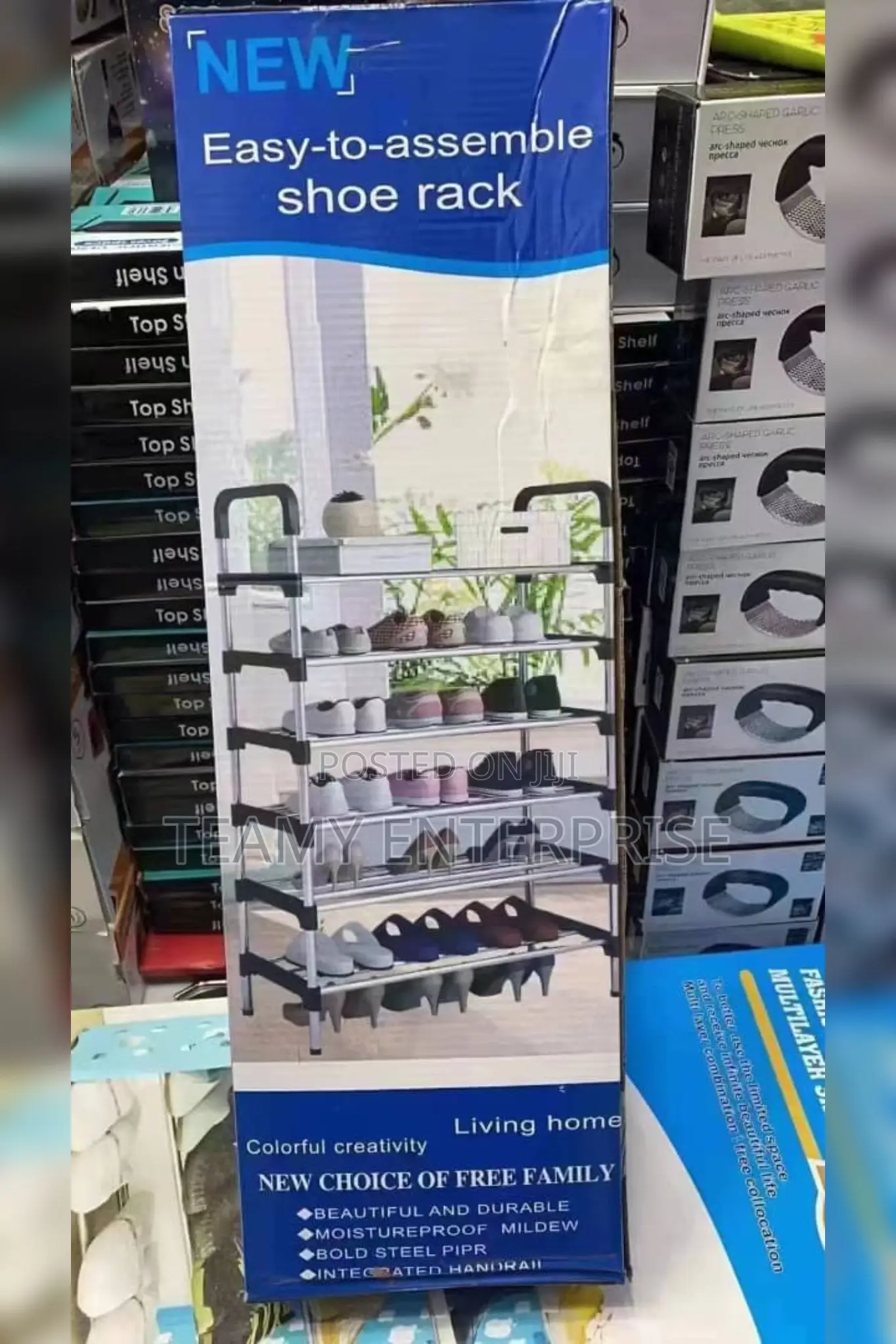 Big Pipe 7 Layers Easy-on Shoe Rack