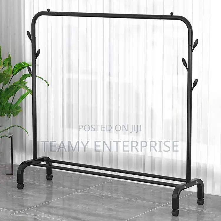 Heavy Duty Clothes Hanger With Bottom Shelve for Shoe - Tyre Movements