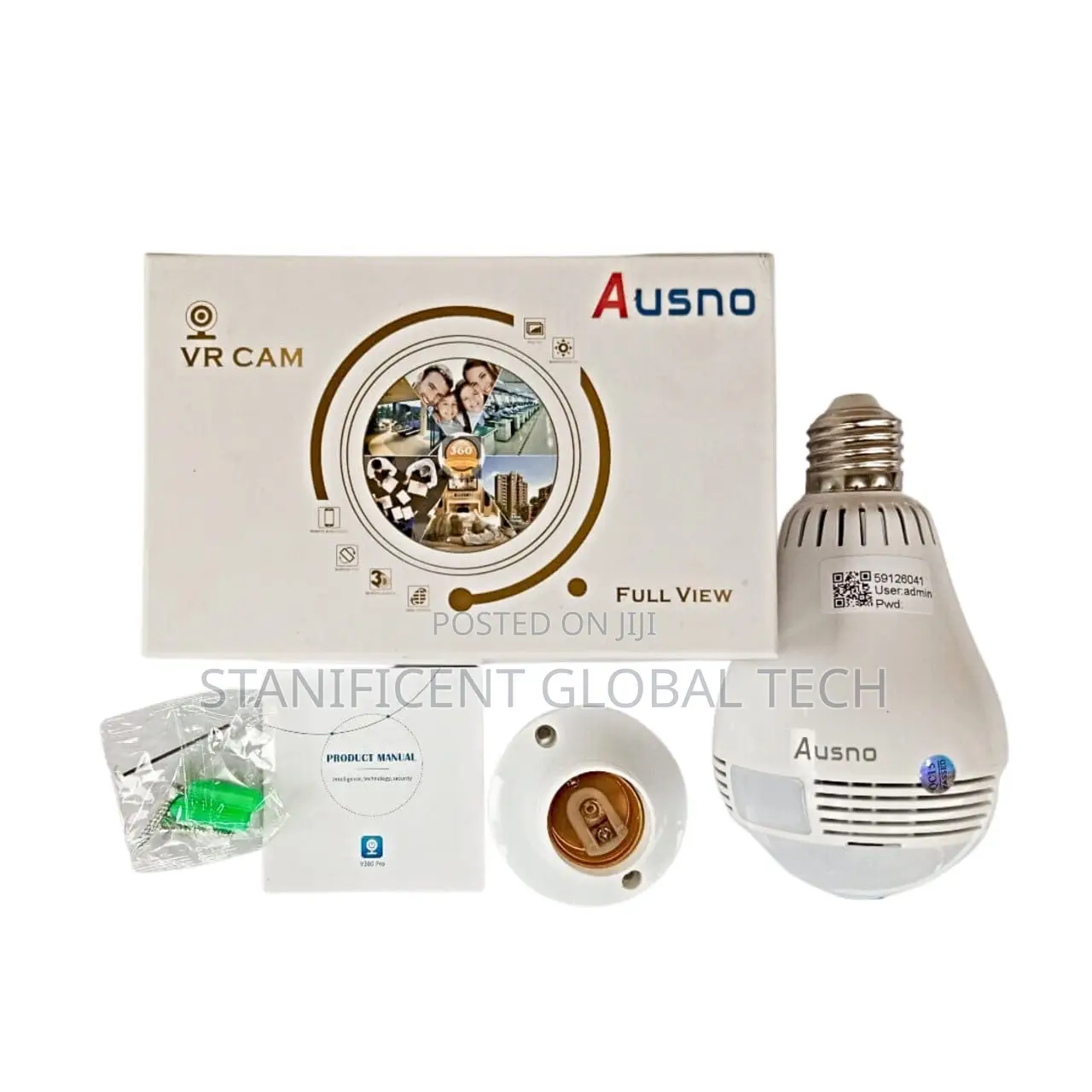 Standalone 360 Degree Wifi Panoramic Light Bulb Camera