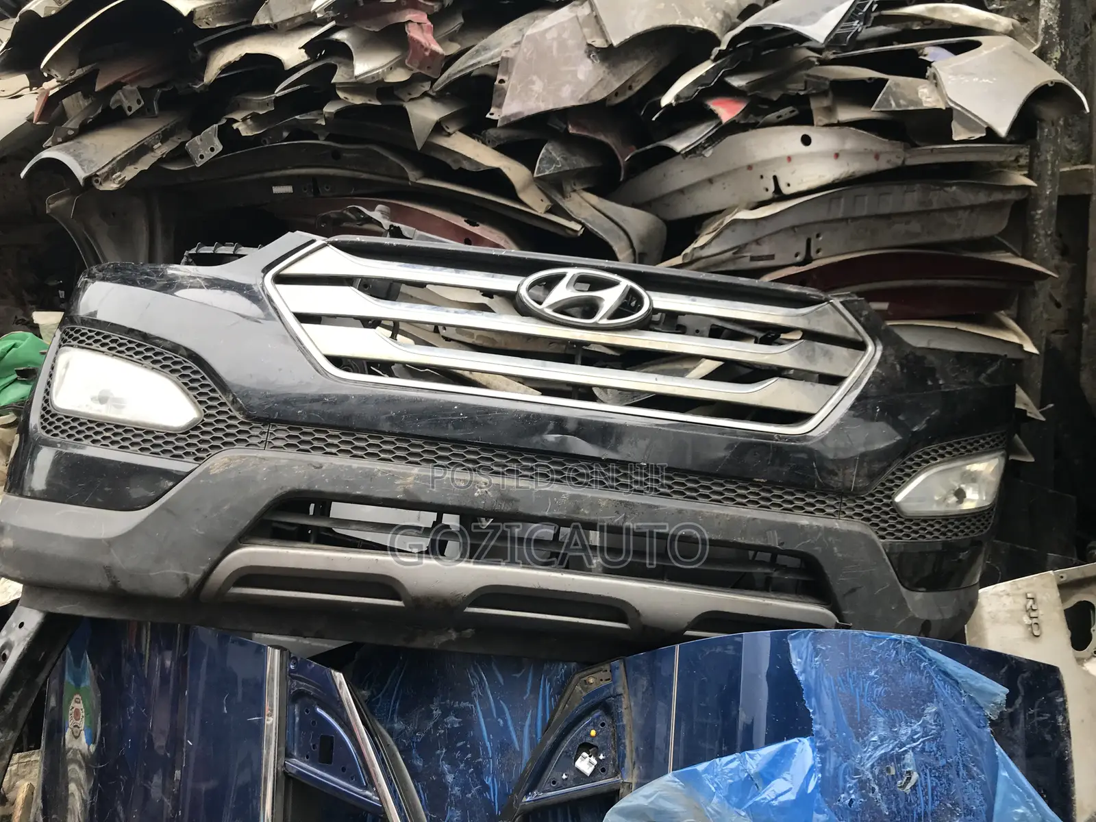 Replacement for Complete Front Bumper Hyudia Santefe 2014