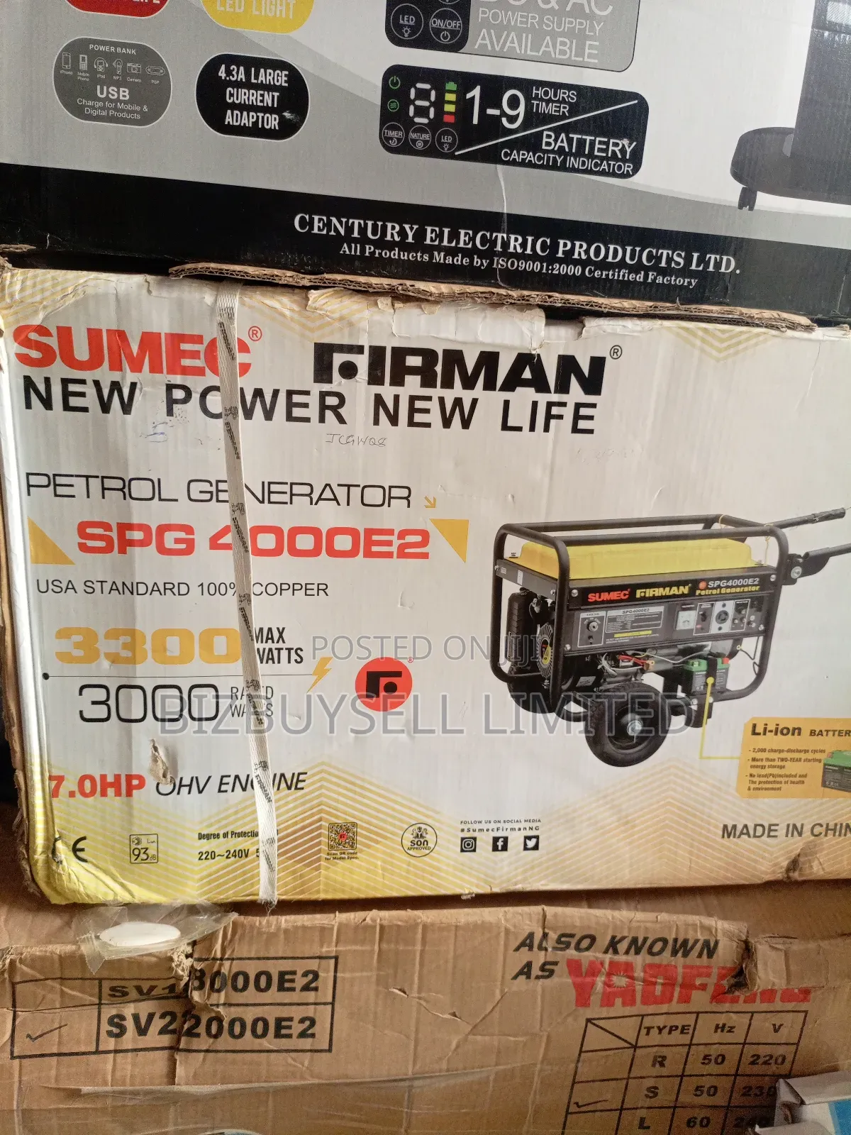 3kva/3.3kva Firman Petrol Generator Set, Key and Manual. 100% Copper