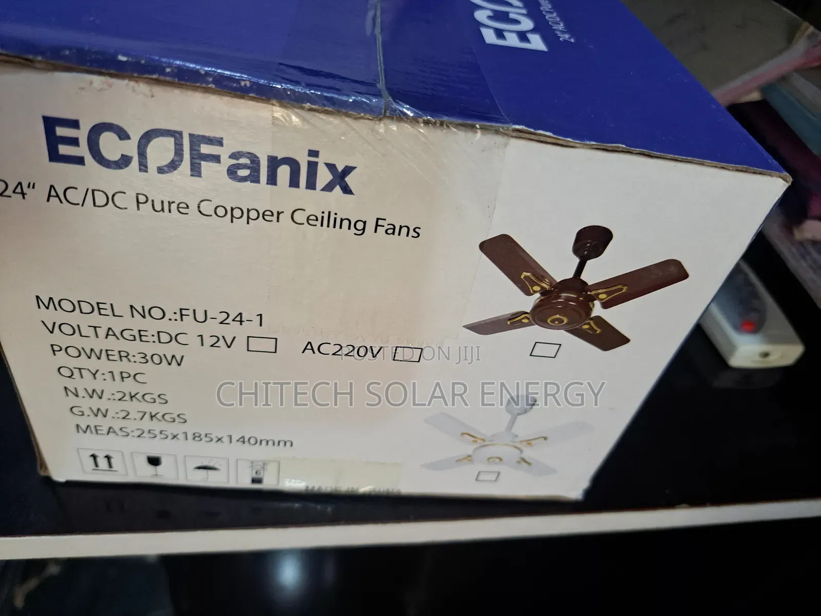 Eco Fanix 24 Ac/Dc Pure Copper Ceiling Fans