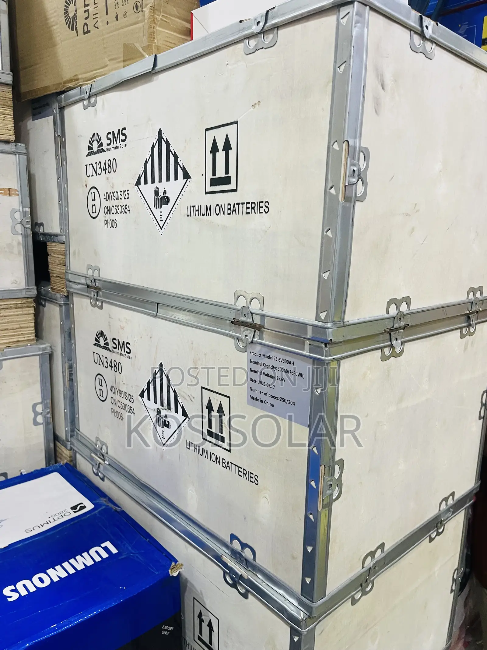 7.6kwh 24v SMS Lilthum Ion Battery