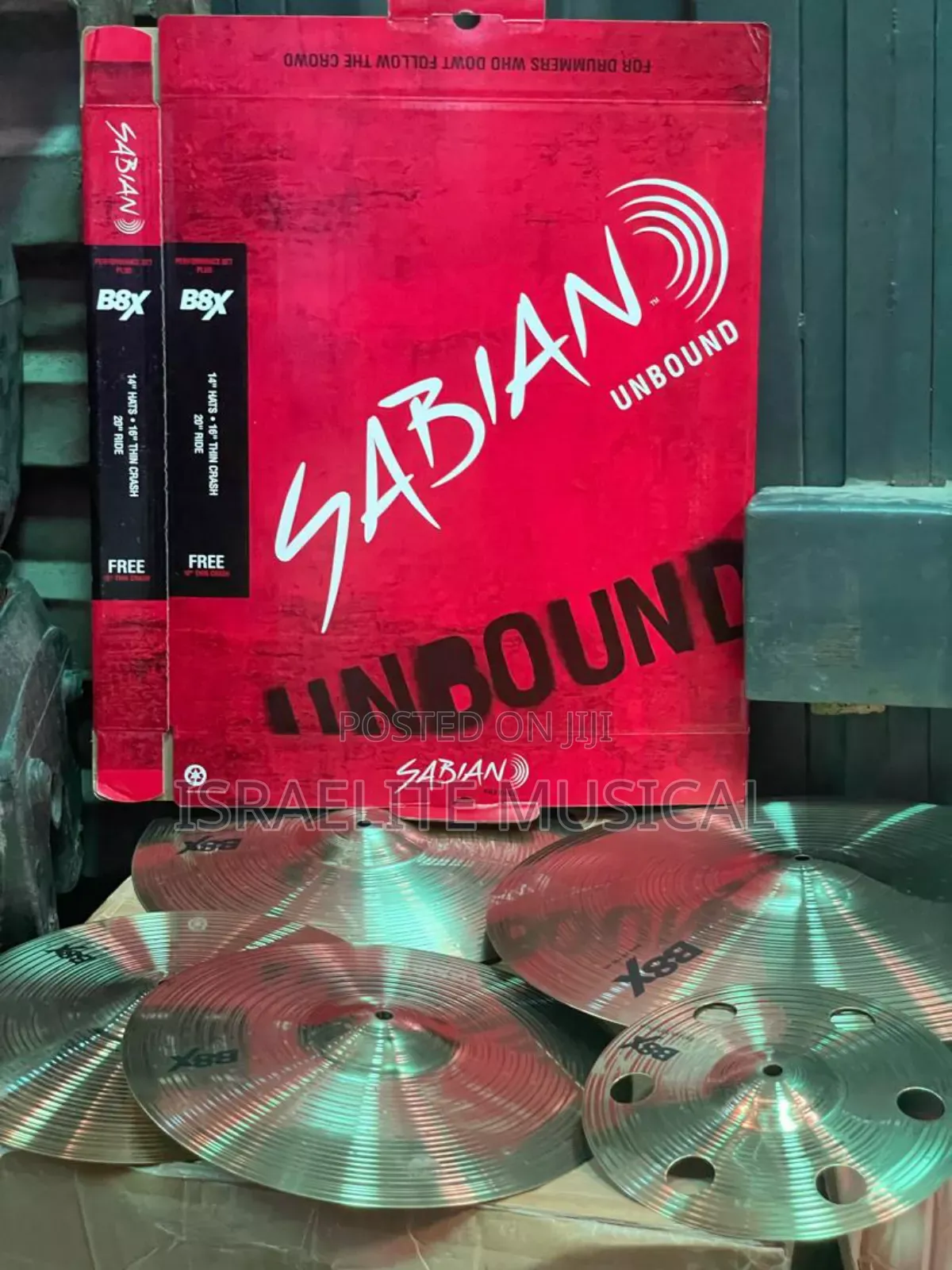 Set of Sabian Hi- Heart and Cymbals Plate