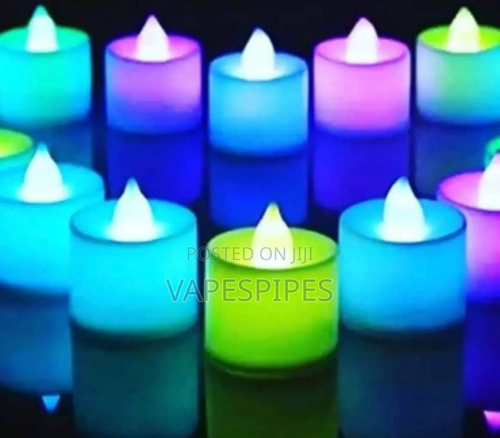Candle Light Transparent Shell Desk Electronic Night Lamp Dating Party