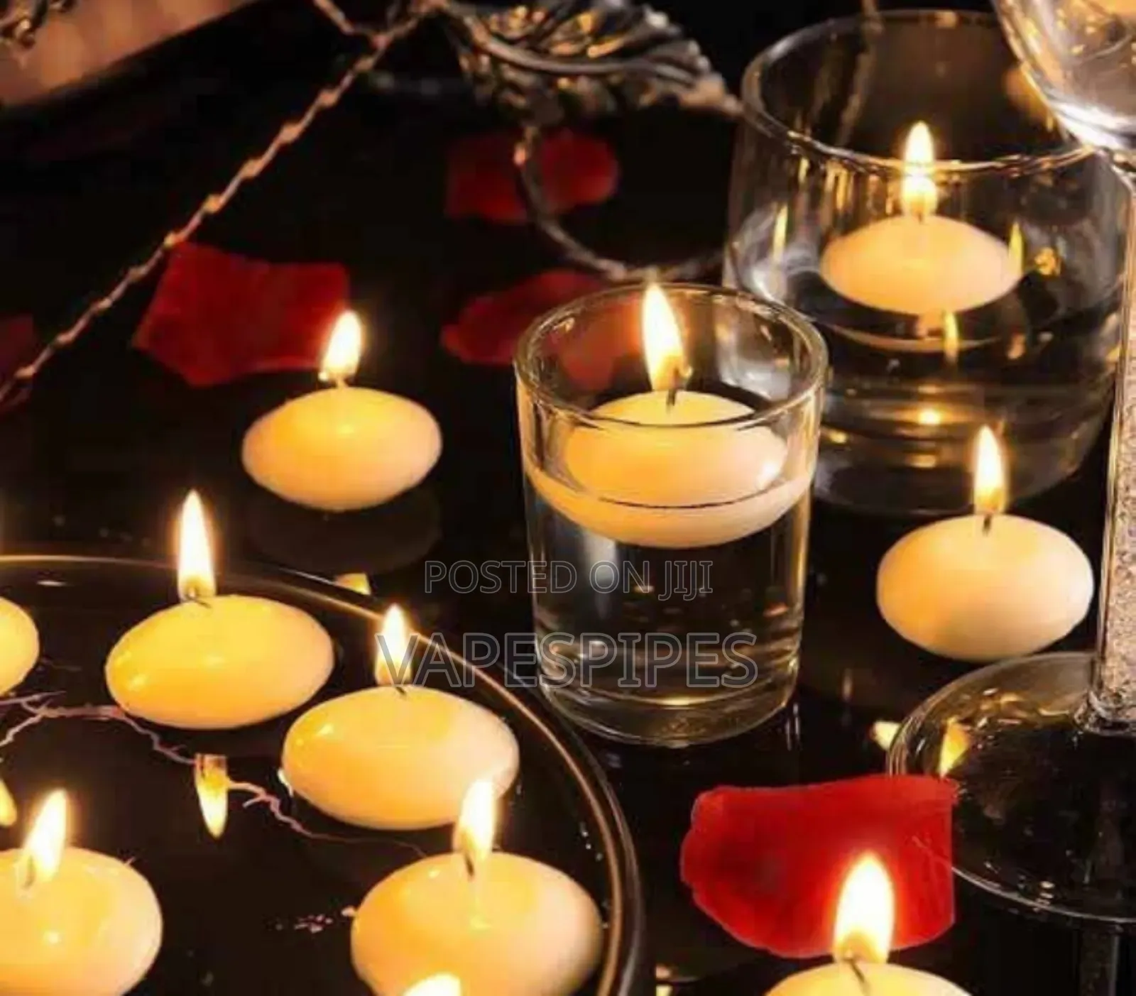 Candle Light Transparent Shell Desk Electronic Night Lamp Dating Party