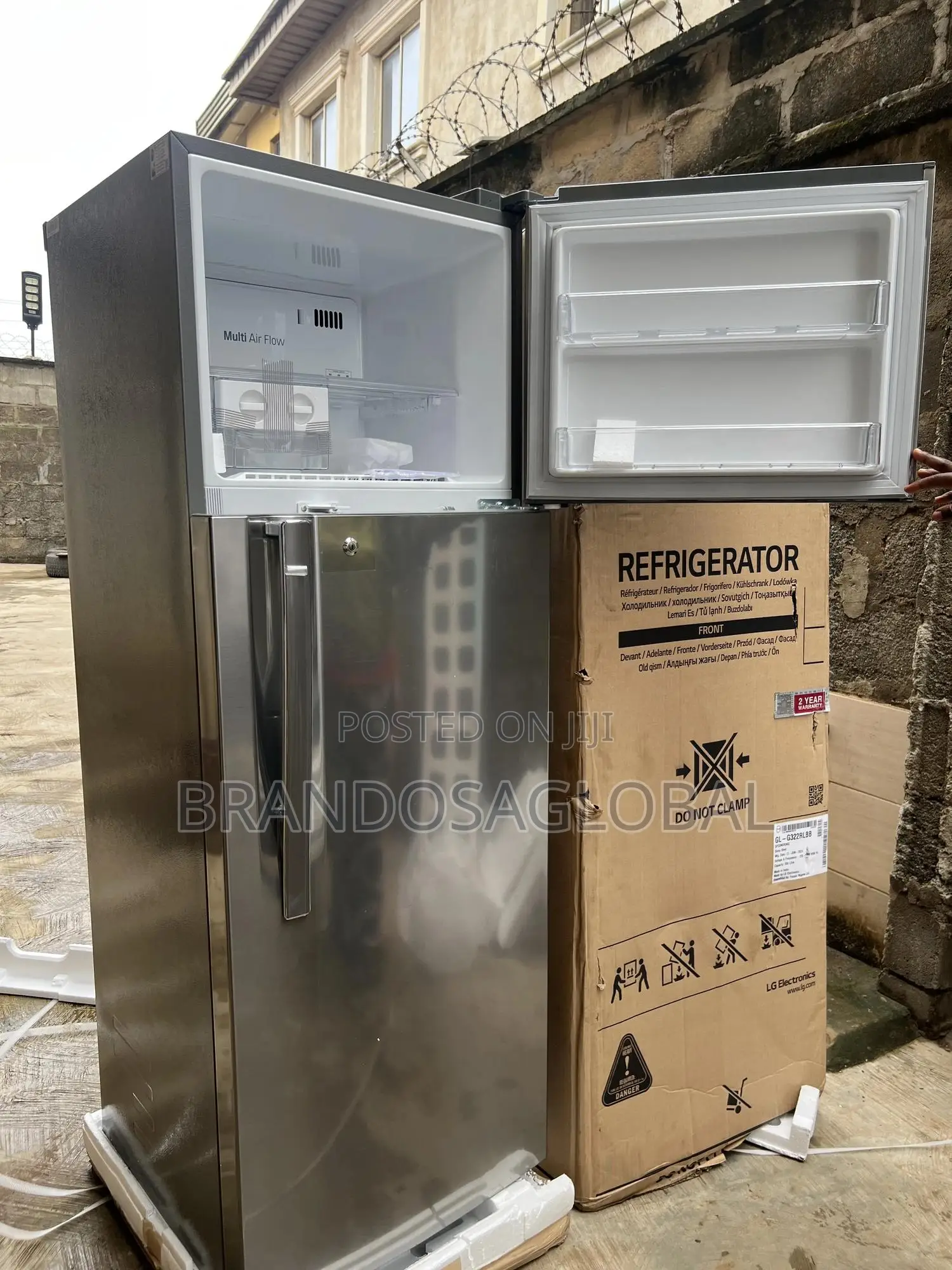 Lg 308l Non-frost Top Freezer Refrigerator Ref-322rlbn – Power Saving