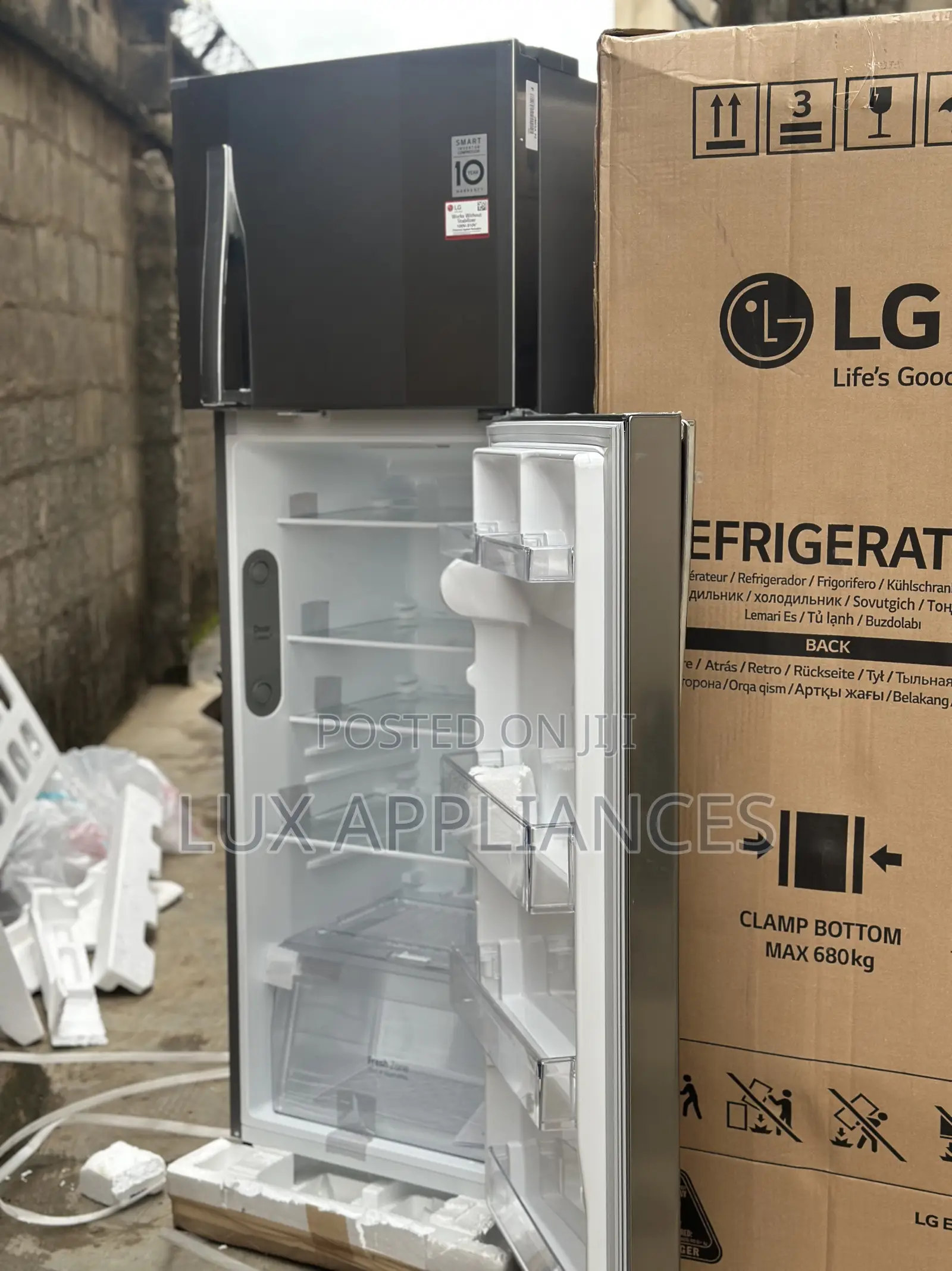 Lg 308l Ecochill Non-Frost Double Door Refrigerator