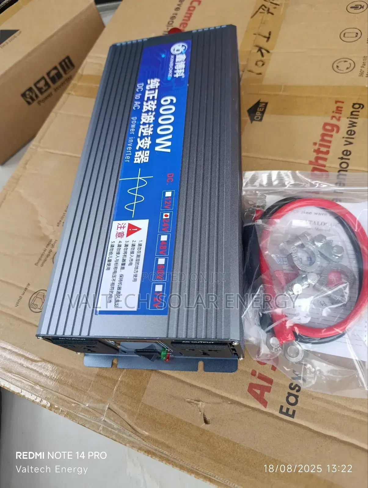Brand New Heavy Duty 24v 6000w Pure Sine Wave Inverter (Only)