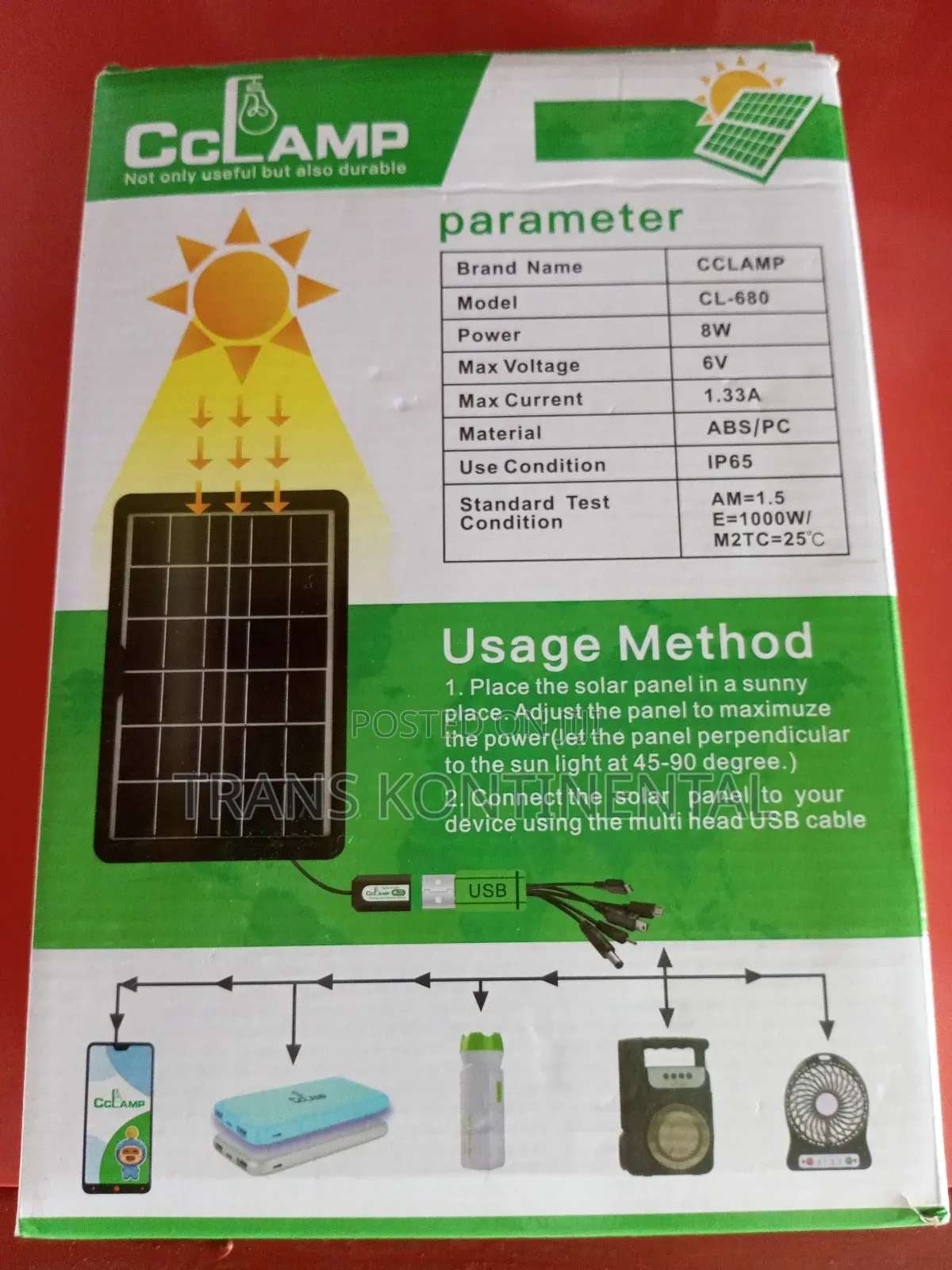 Solar Charging Device 8w