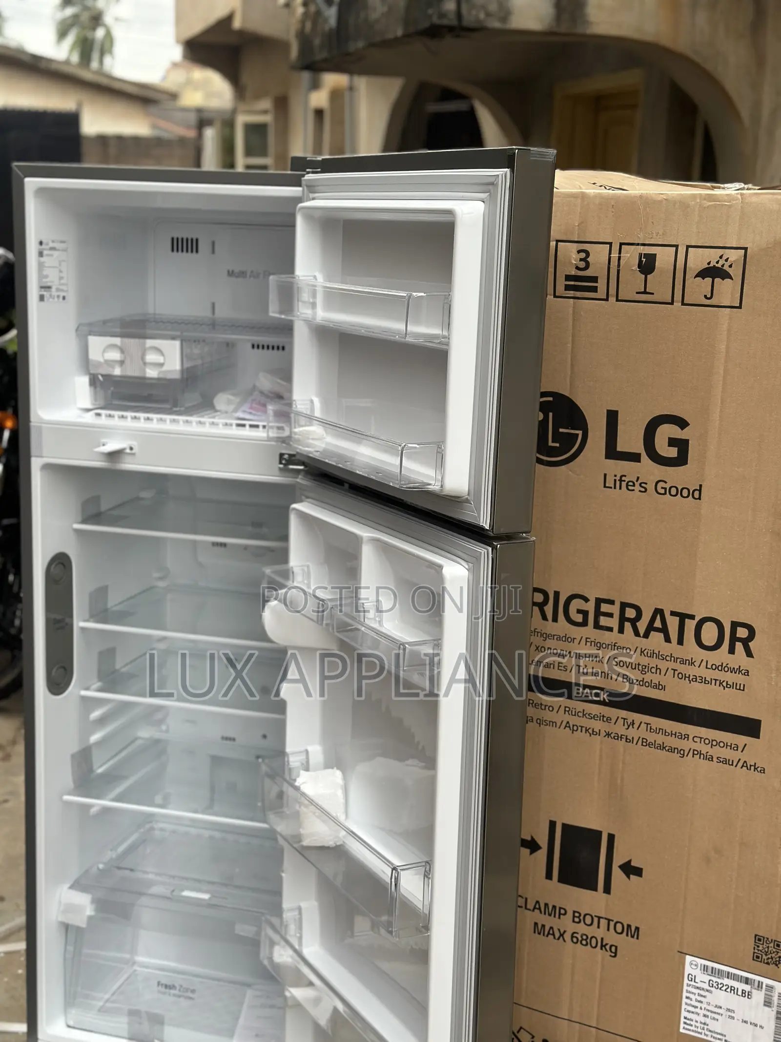 Lg 308l Non-Frost Double Door Refrigerator