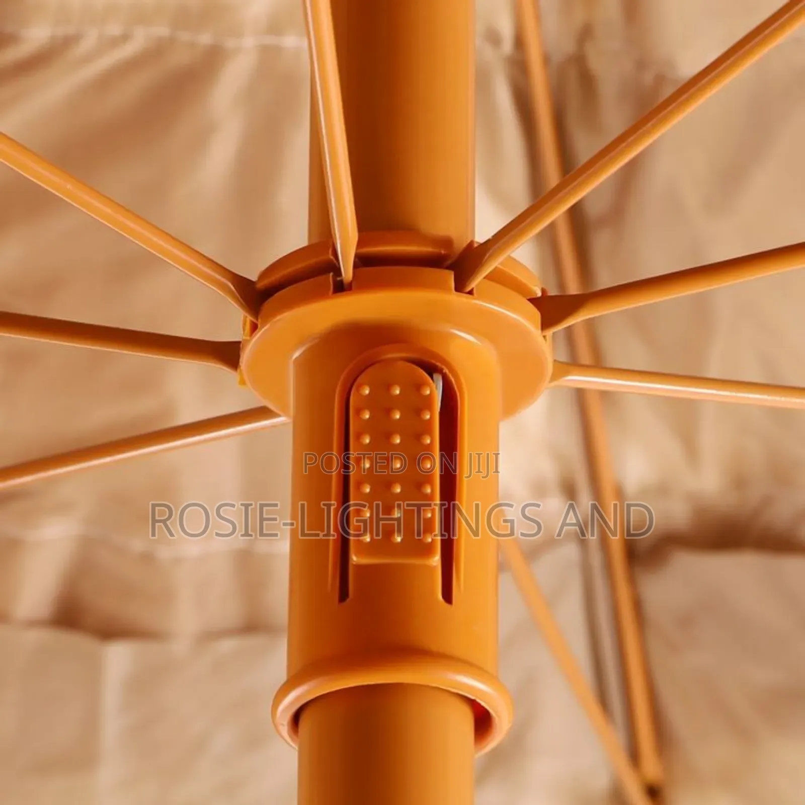 Outdoor Thatch Roof Waterproof Umbrella -Khaki Colour