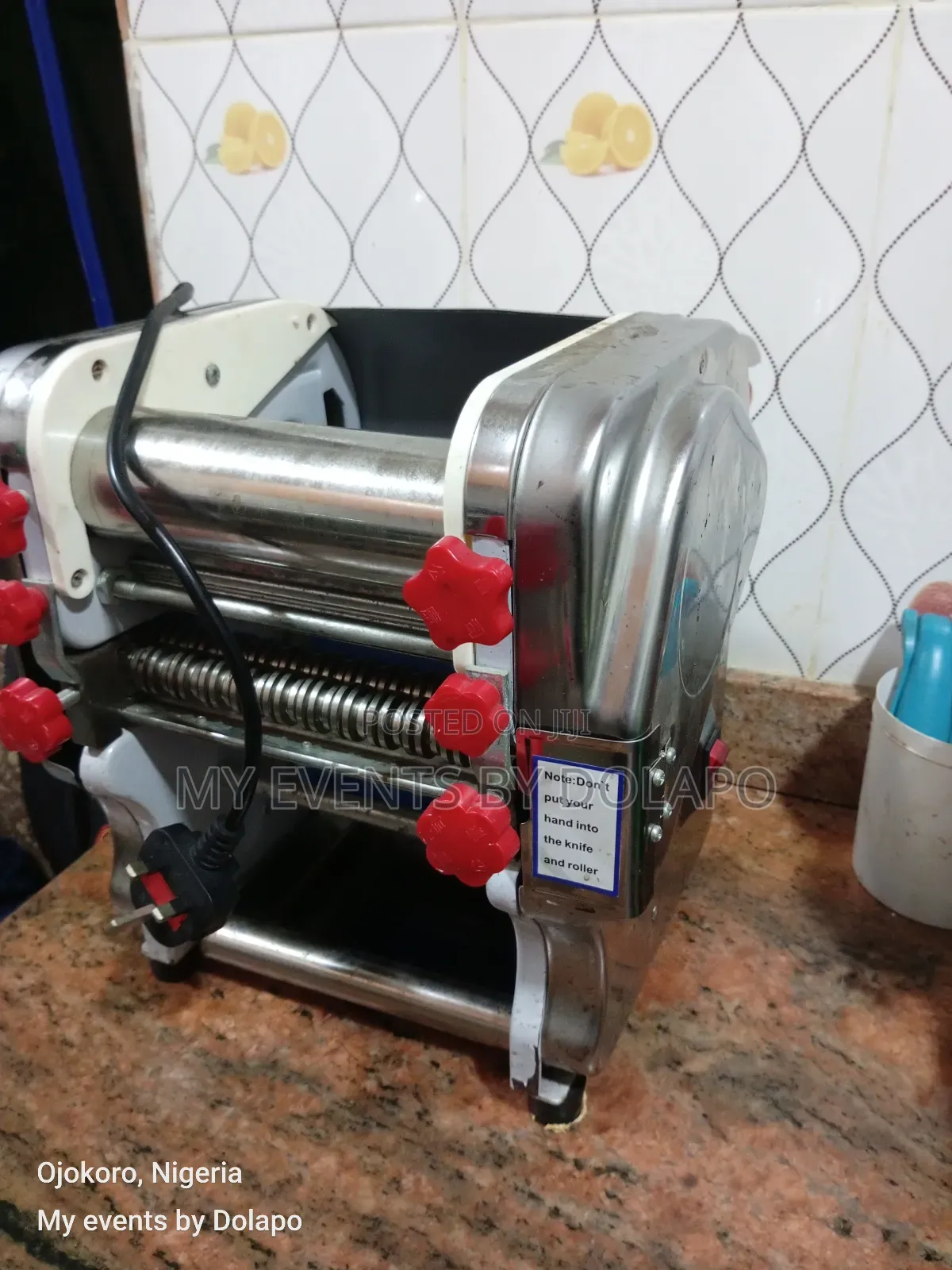 Commercial Stainless Steel Electric Chinchin and Pasta Cutter Machine
