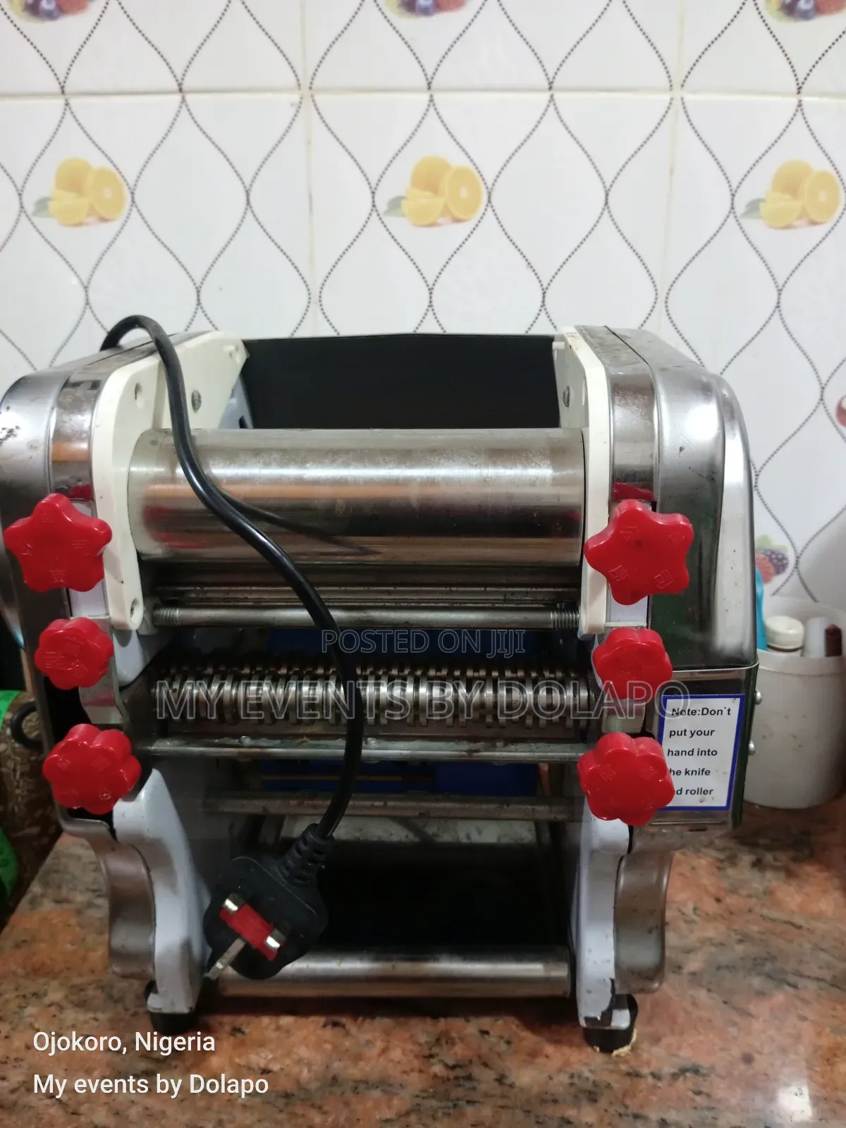 Commercial Stainless Steel Electric Chinchin and Pasta Cutter Machine