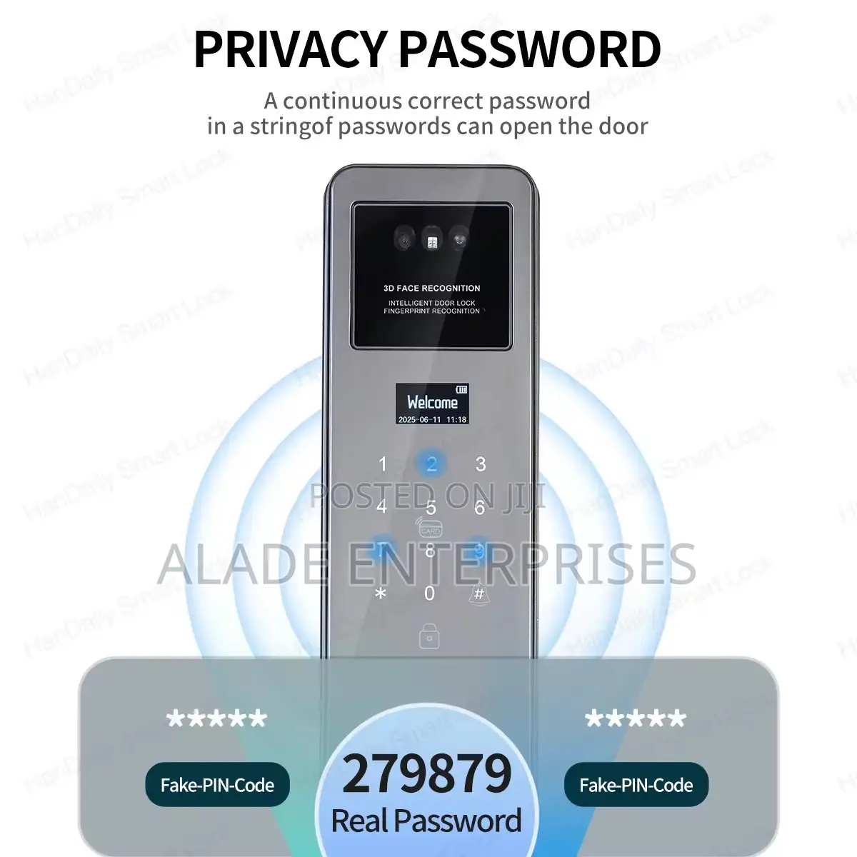 Video Intercom Smart Lock Tuya App Digital Biometric Face Recognition