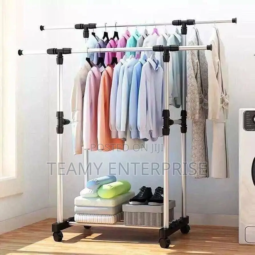 Extendable Pole Clothes Hanger and Rack - Big Sized