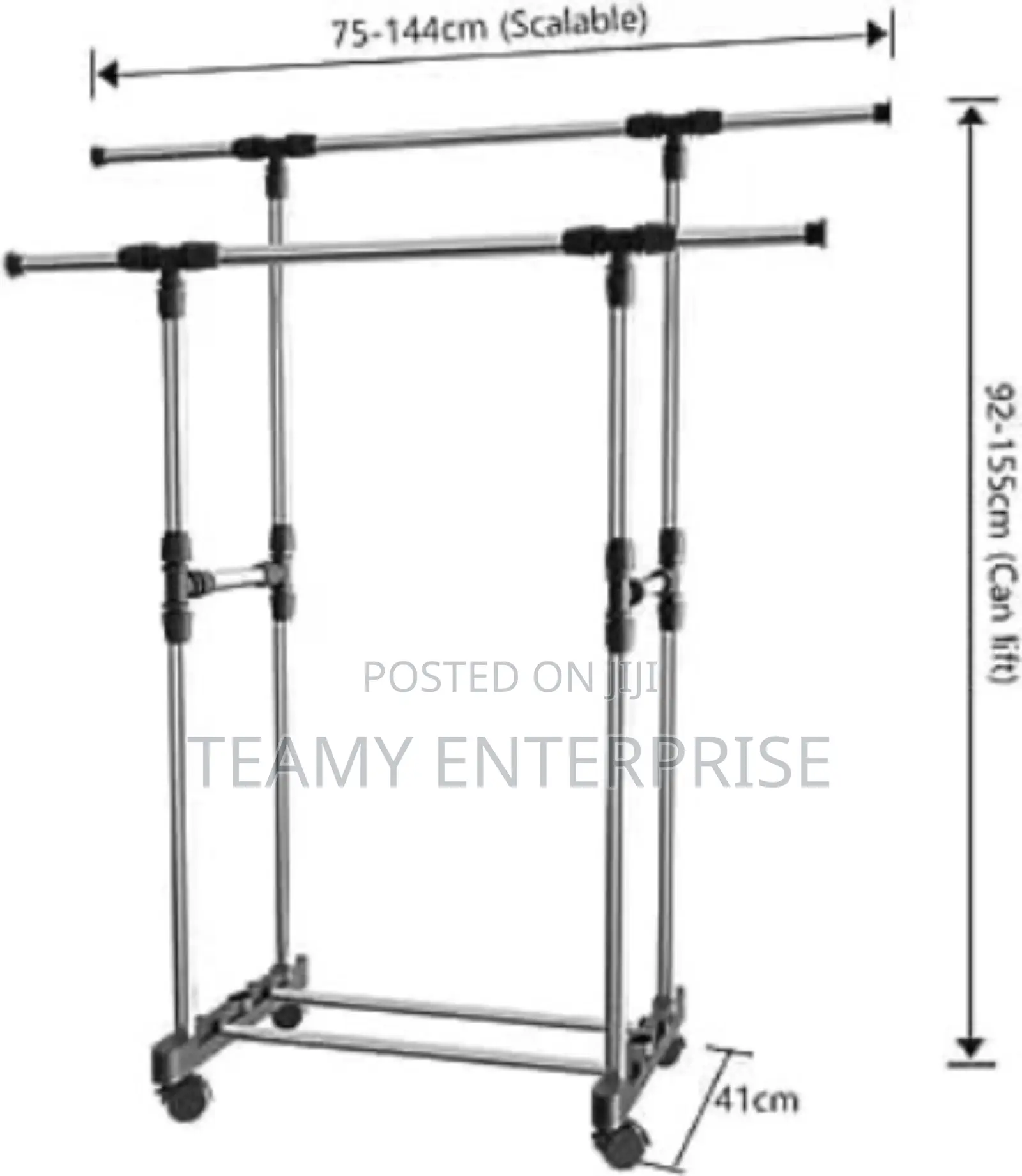 Extendable Pole Clothes Hanger and Rack - Big Sized
