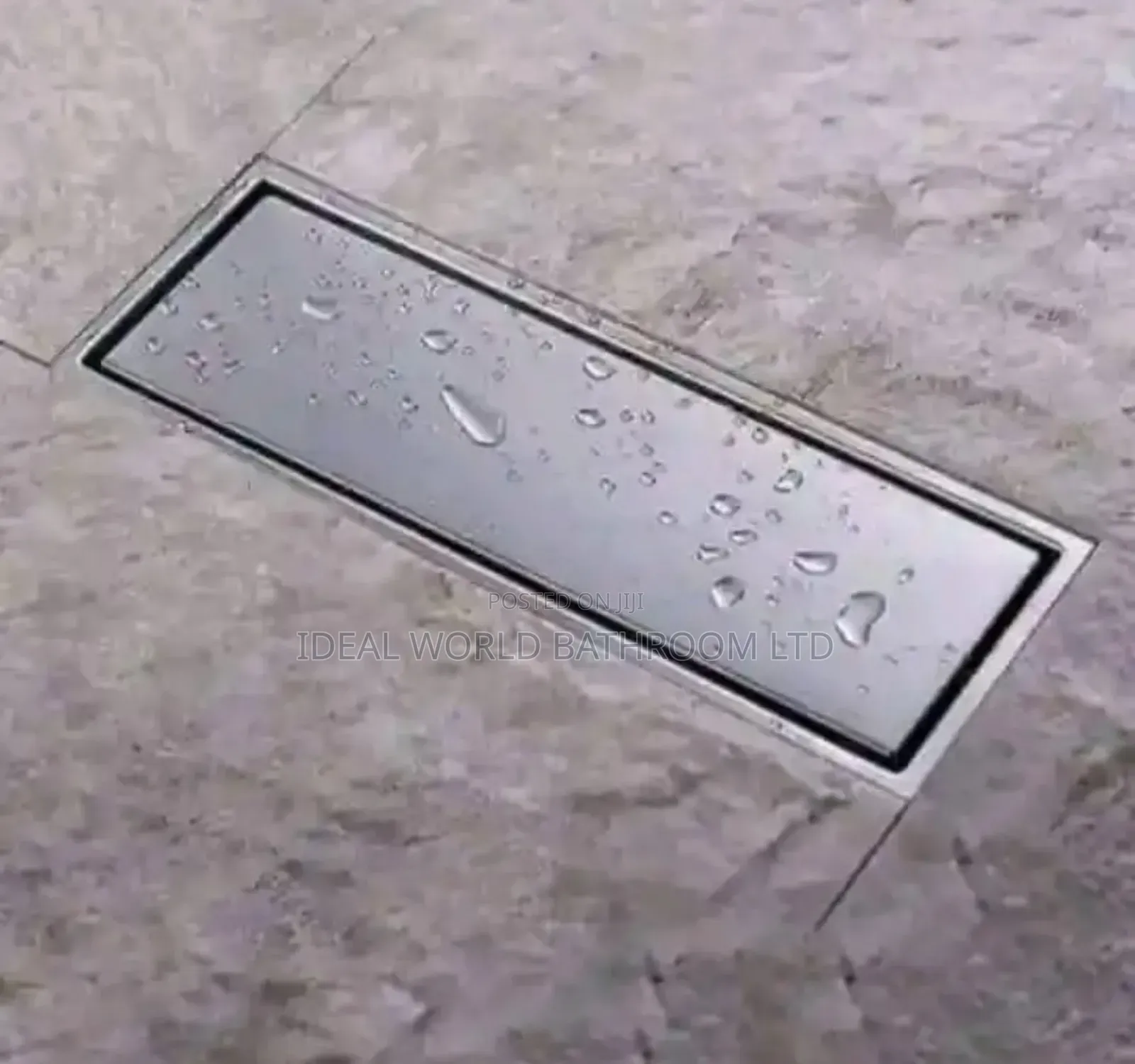 20cm Tiles Floor Drains Black