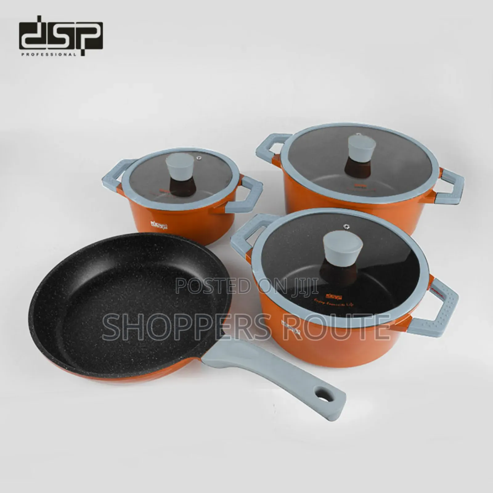 DSP 7 Piece Multi Cookware Set Ca002s02 Orange
