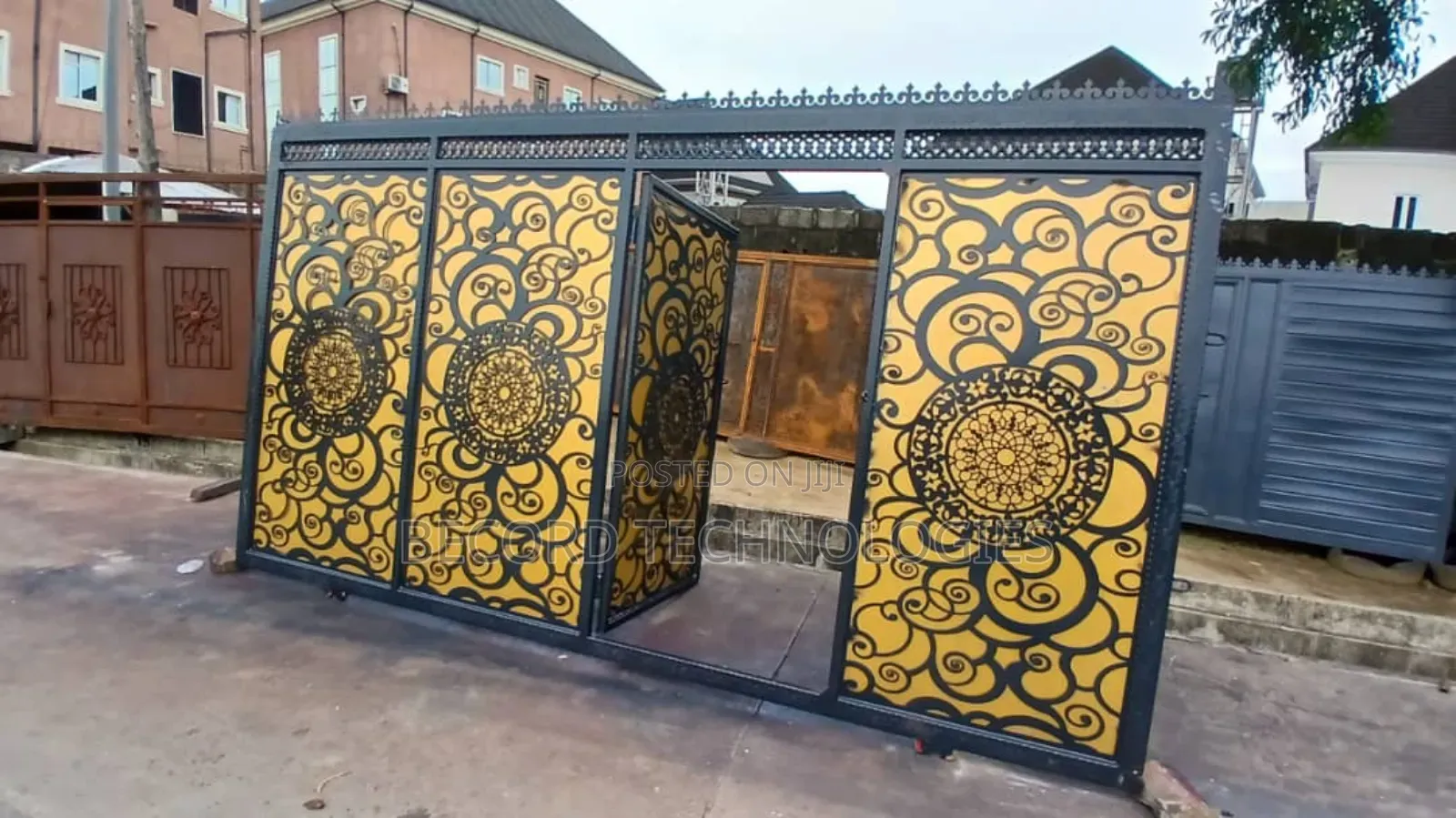 Modern Laser Cut Stainless Gate