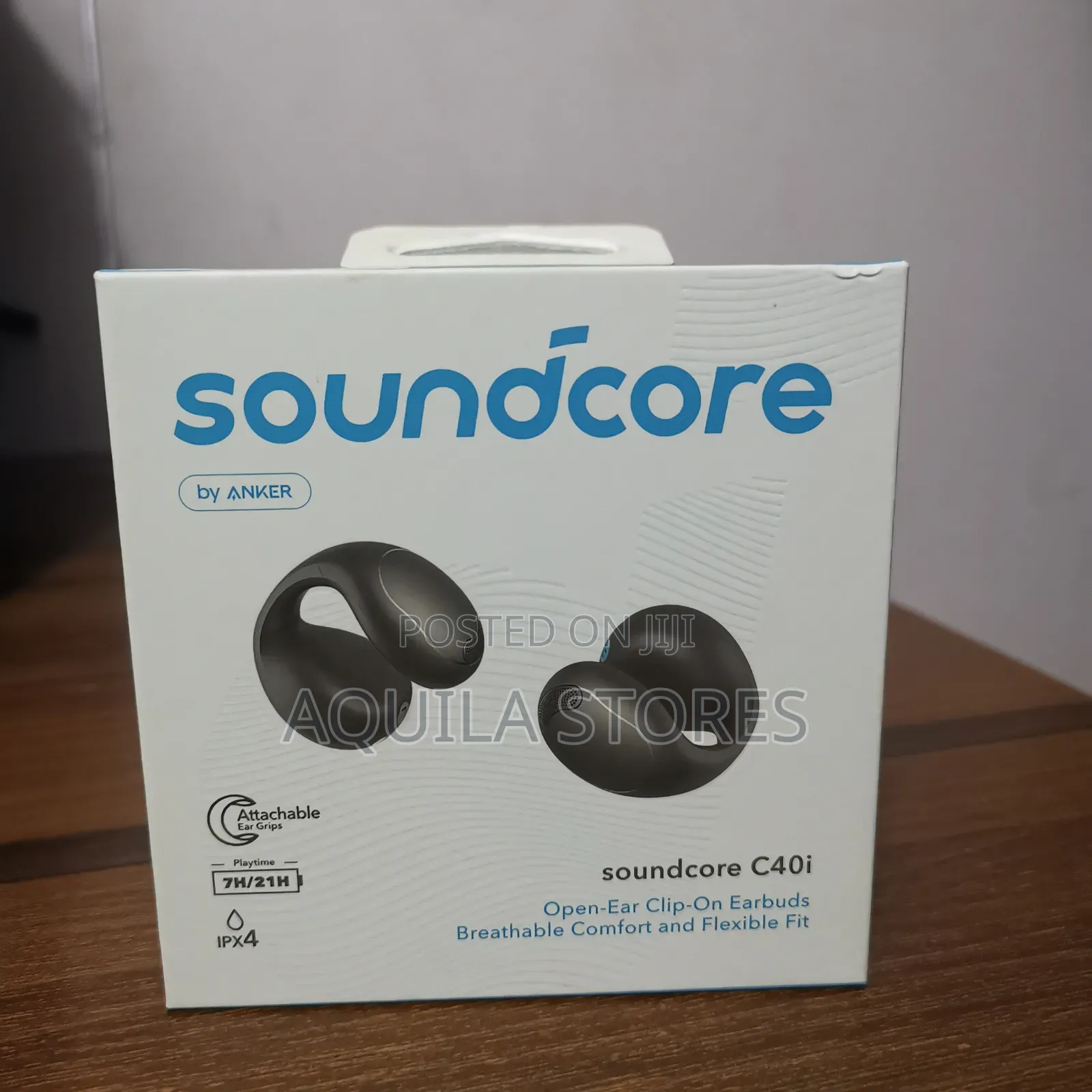 Soundcore C40i Open-Ear Clip-on Earbuds by Anker