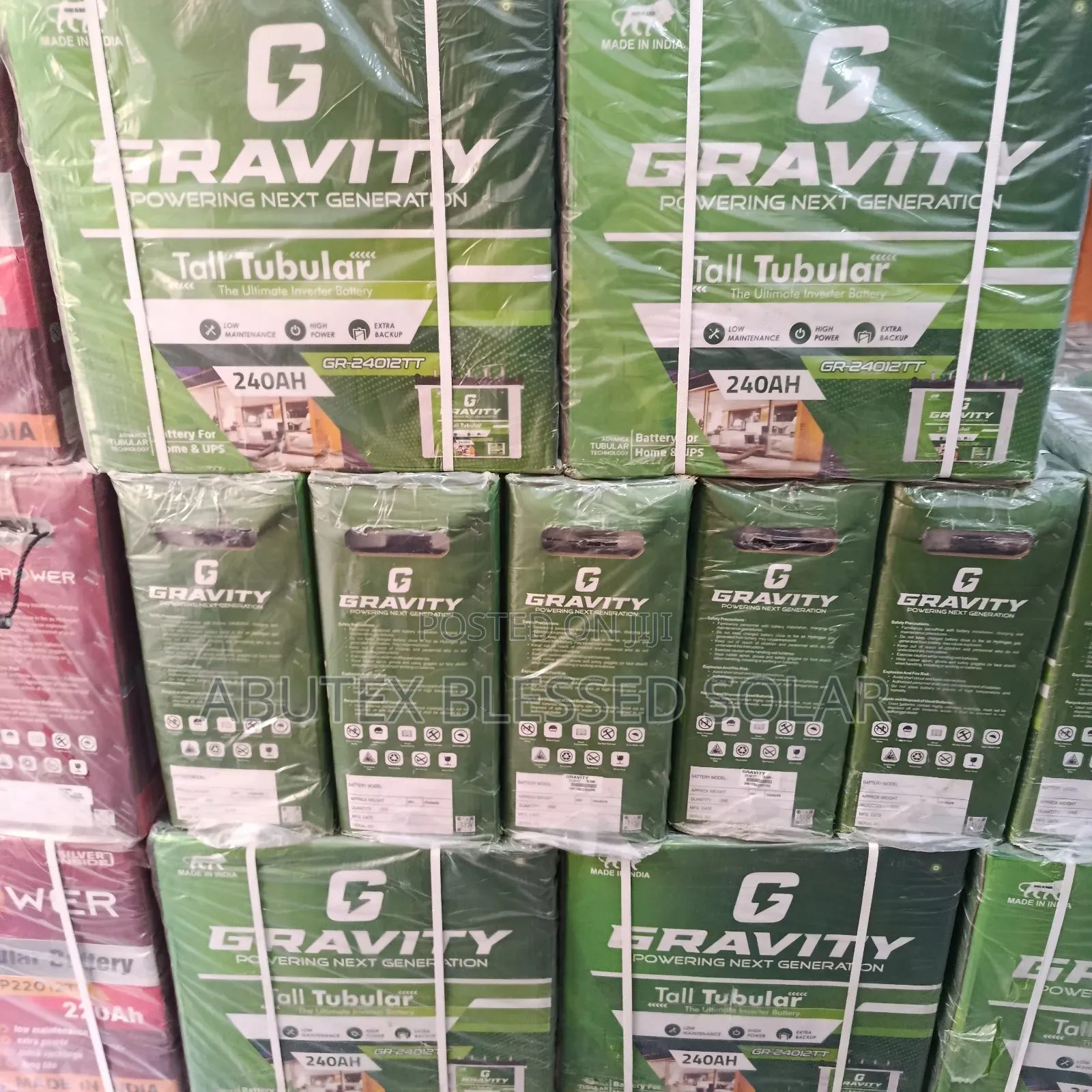 240ah 12v Gravity Tubular Battery Indian Gravity
