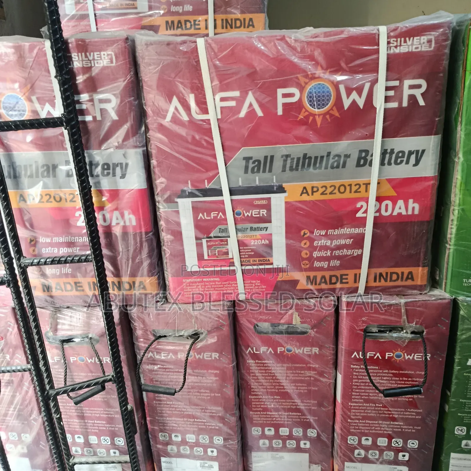 220ah 12v Alfa Power Tubular Battery Indian