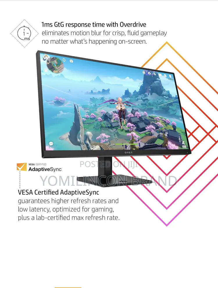 Hp: Omen 27 Inches FHD 165hz Gaming Monitor – Omen 27