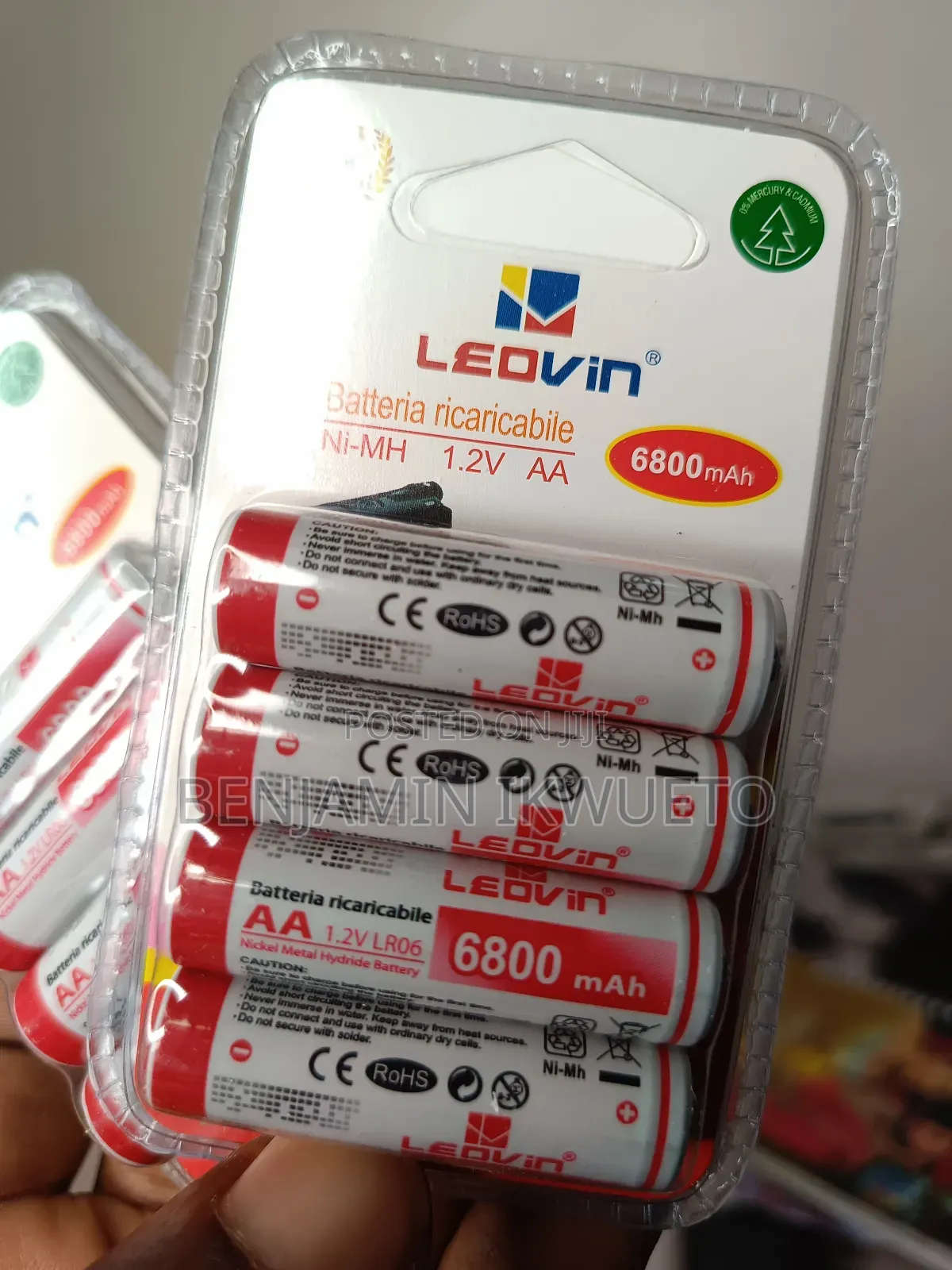 Rechargeable Finger Batteries (6800 Mah)