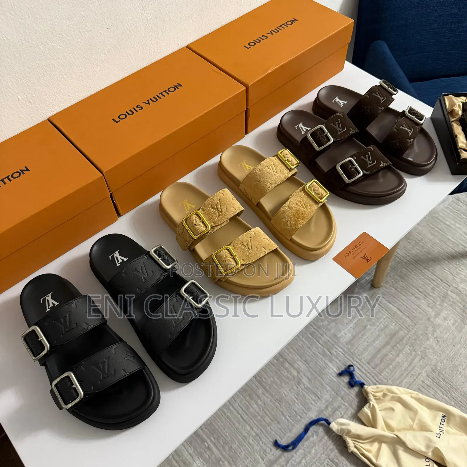 Original Luxury Designer Slipper Louis Vuitton Well Branded Package