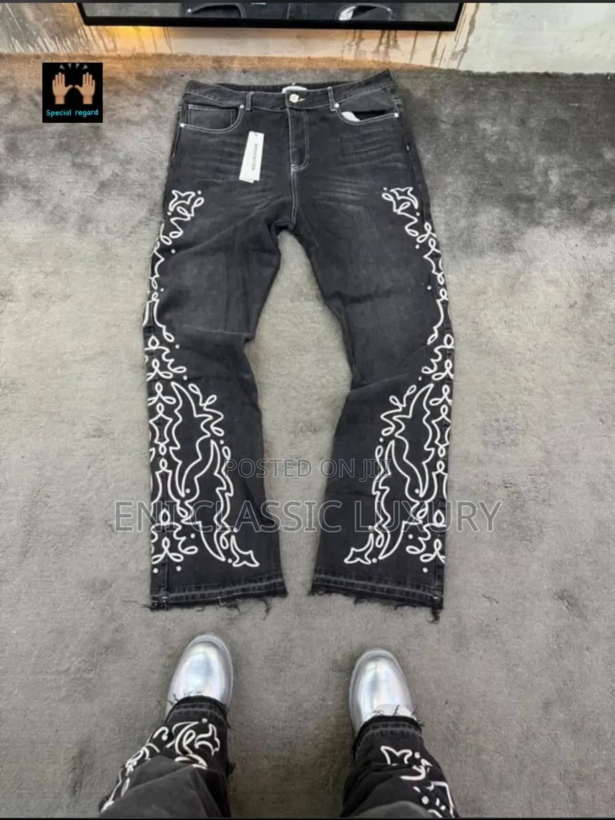Top Quality Luxury Cargo Jeans Well Branded
