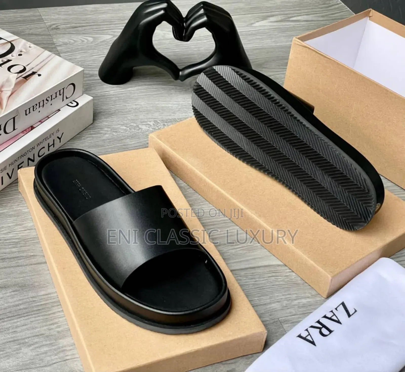 High Quality Luxury Men's Slippers Zara Well Branded Package