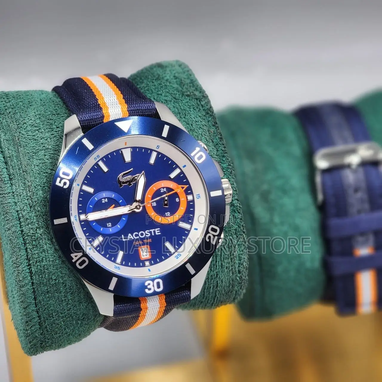 Lacoste Quality Luxury Men Genuine Leather Wristwatch