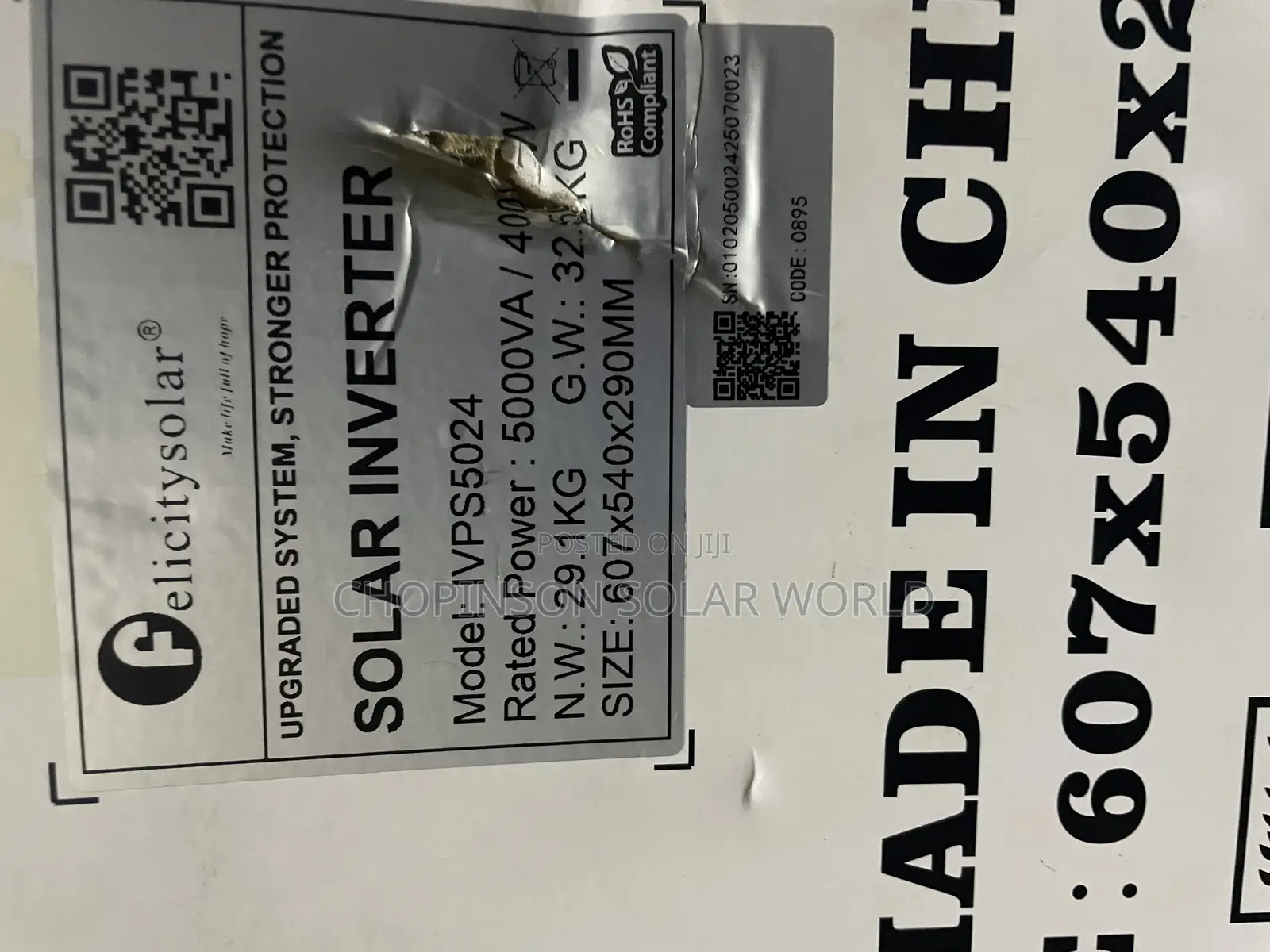 Solar Energy Felicity Inverter Ivps 5kva/48vott