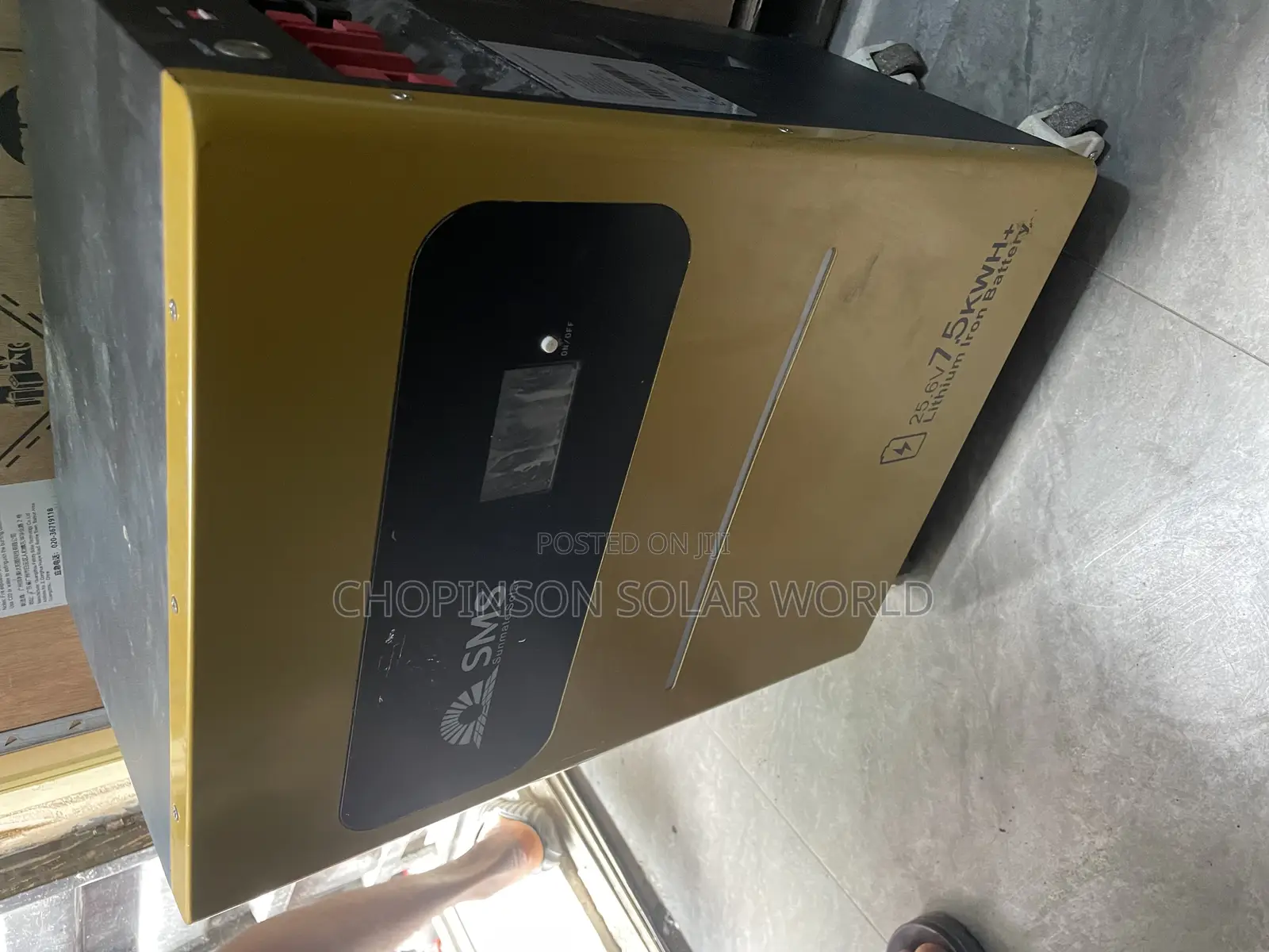 Solar Energy SMS Lithium Ion Battery 7.5kwh/24vott