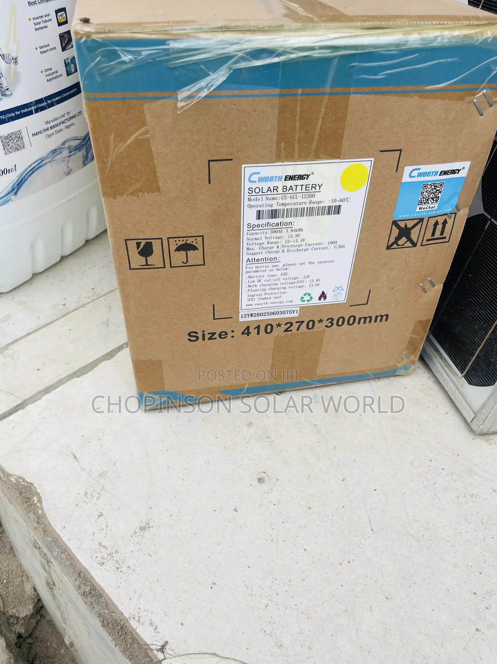 Solar Energy Cworth Lithium Ion Battery 300ah/3.8kwh