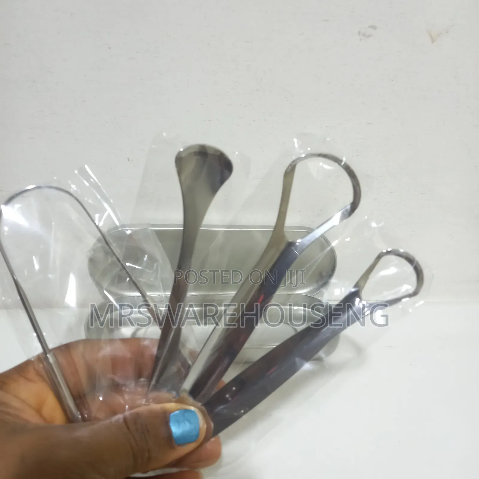 4 in 1 Tongue Scraping Fresh Breath, Oral Hygiene Care - Silver