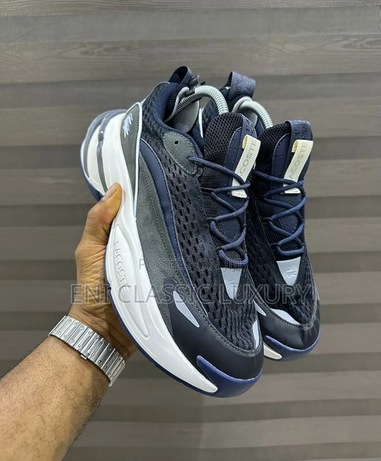 Super High Quality Luxury Men's Sneakers Lacoste Well Branded Package