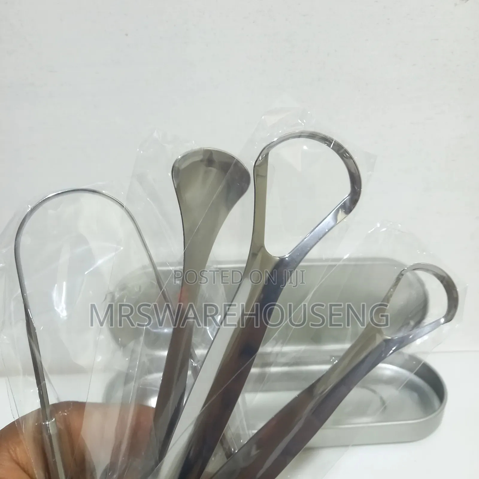4 in 1 Tongue Scraping Fresh Breath, Oral Hygiene Care - Silver