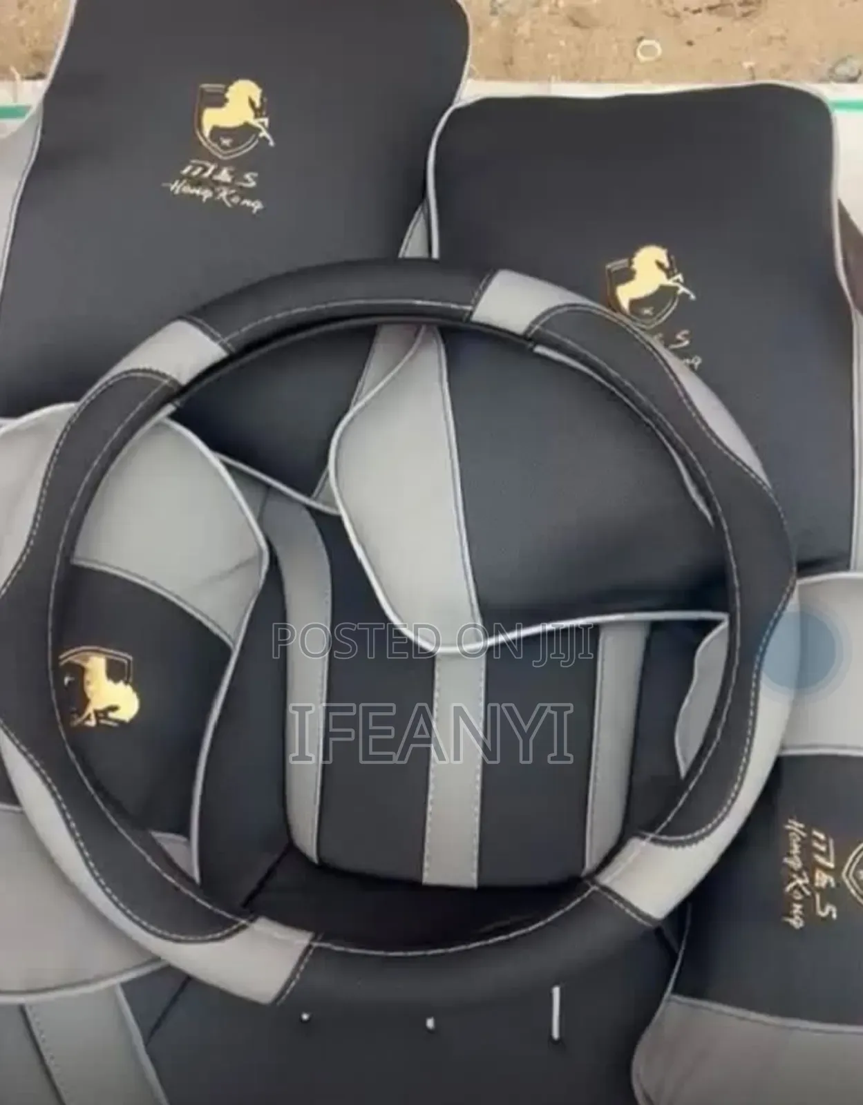 Golden Horse Seat Cover