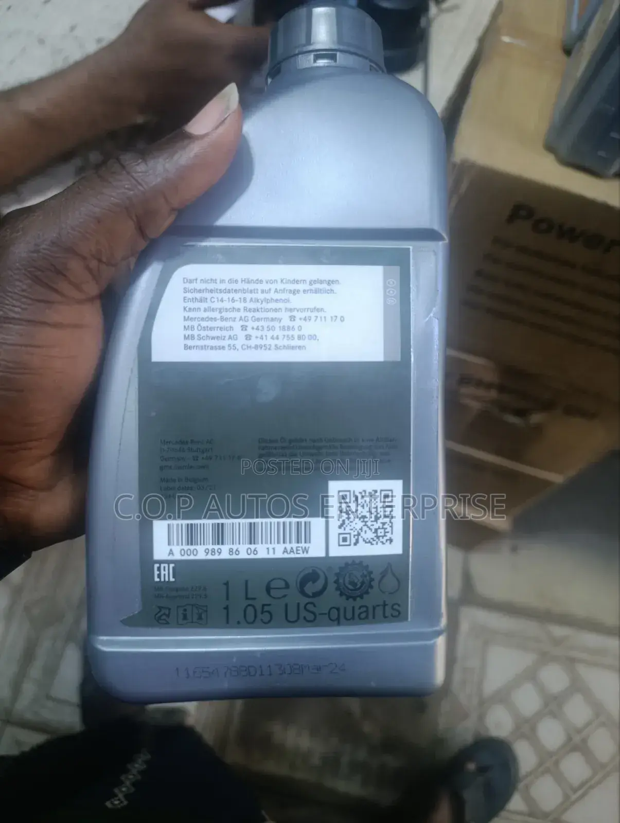 Original Mercedes Benz Engine Oil and Gearbox Oil