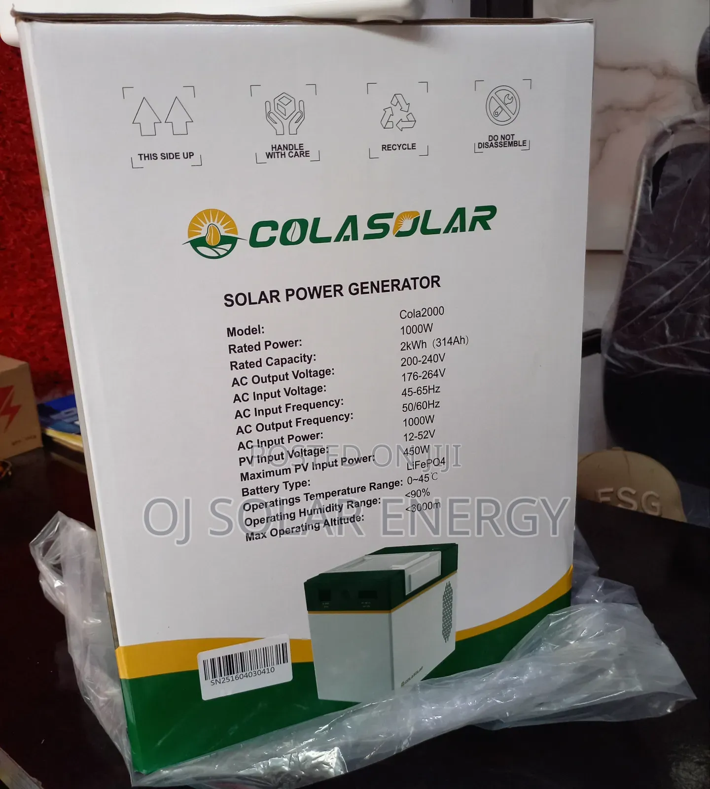 Colasolar 2000kwh Solar Power Generator