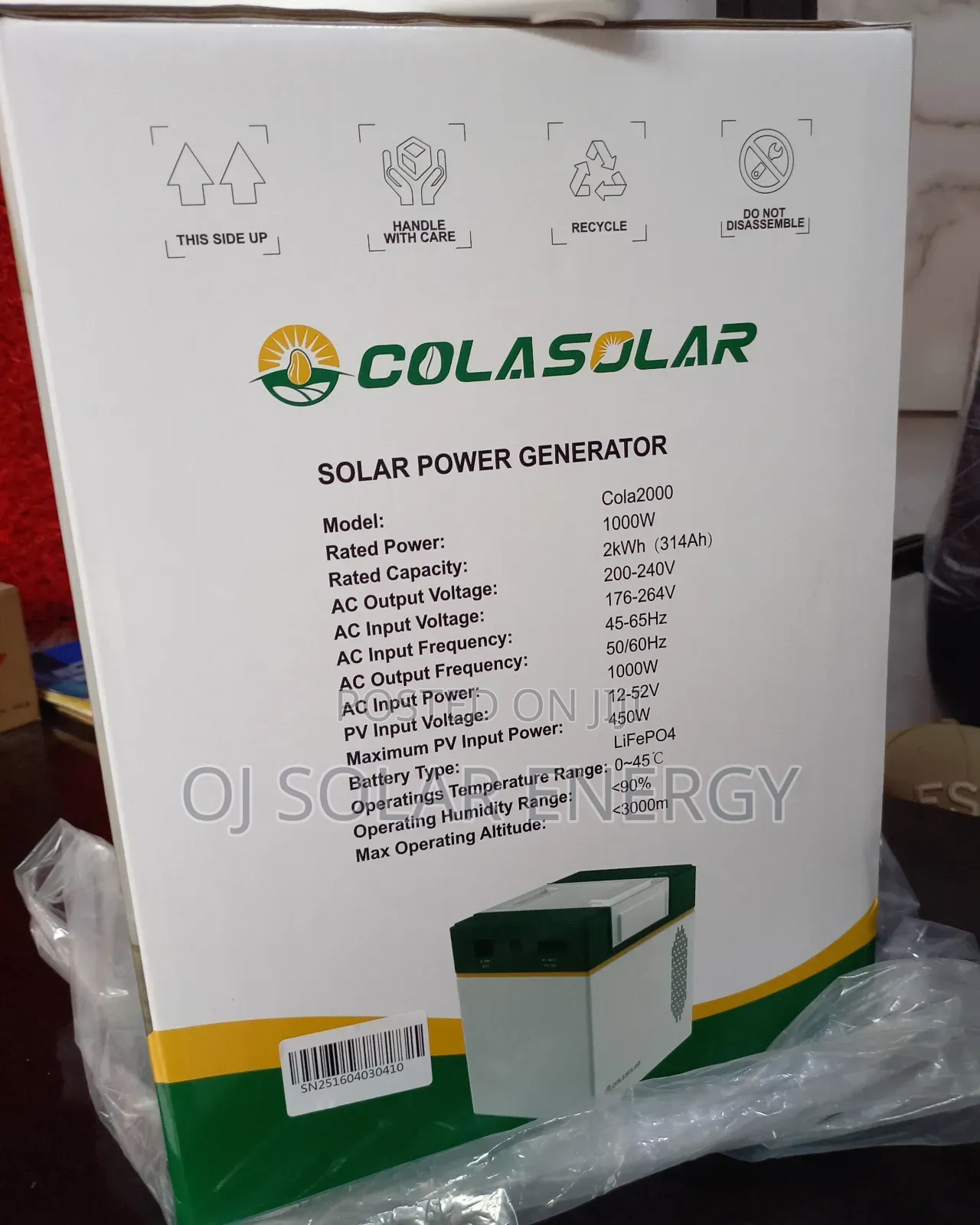 Colasolar 2000kwh Solar Power Generator