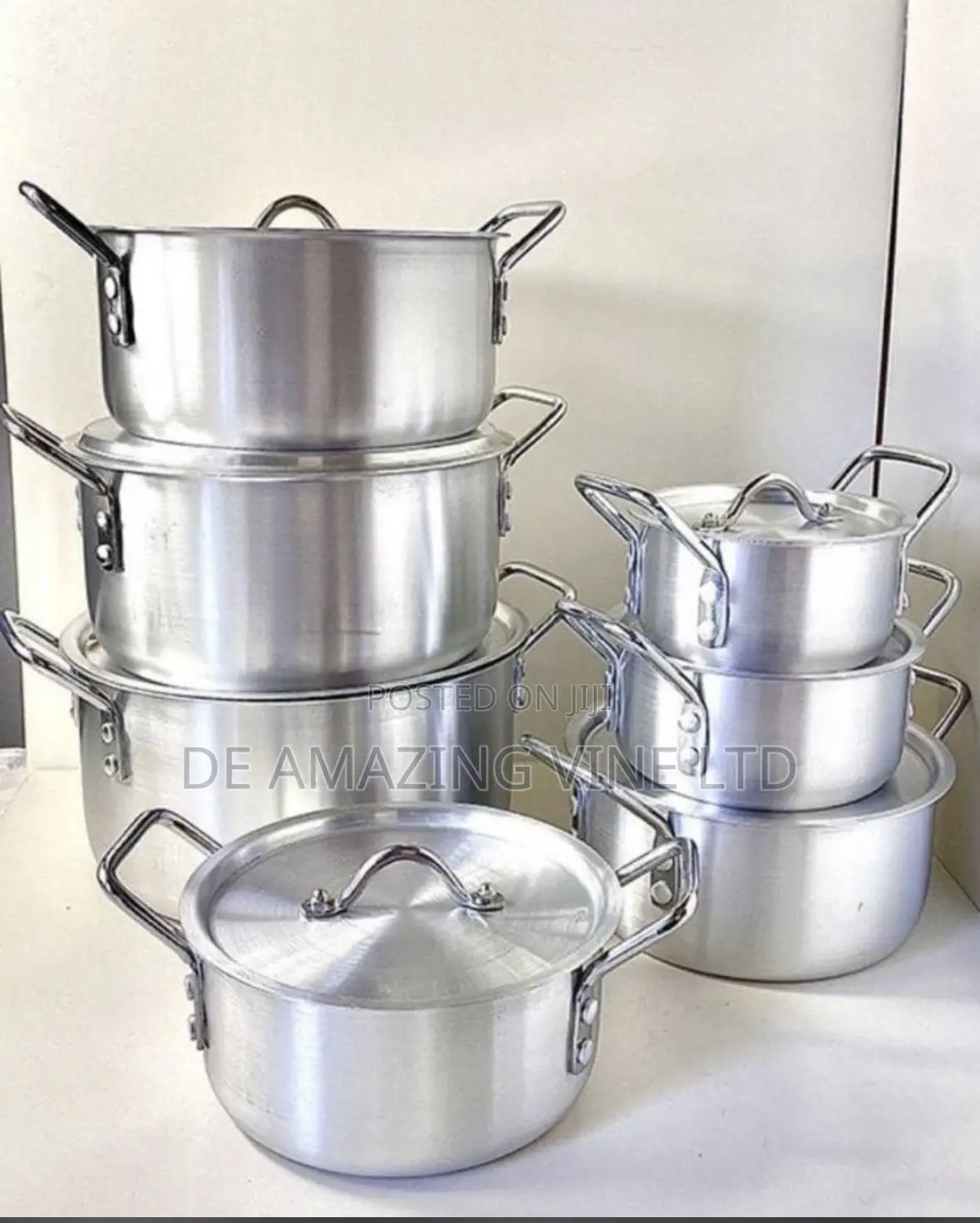 7 PCS Pot Aluminum