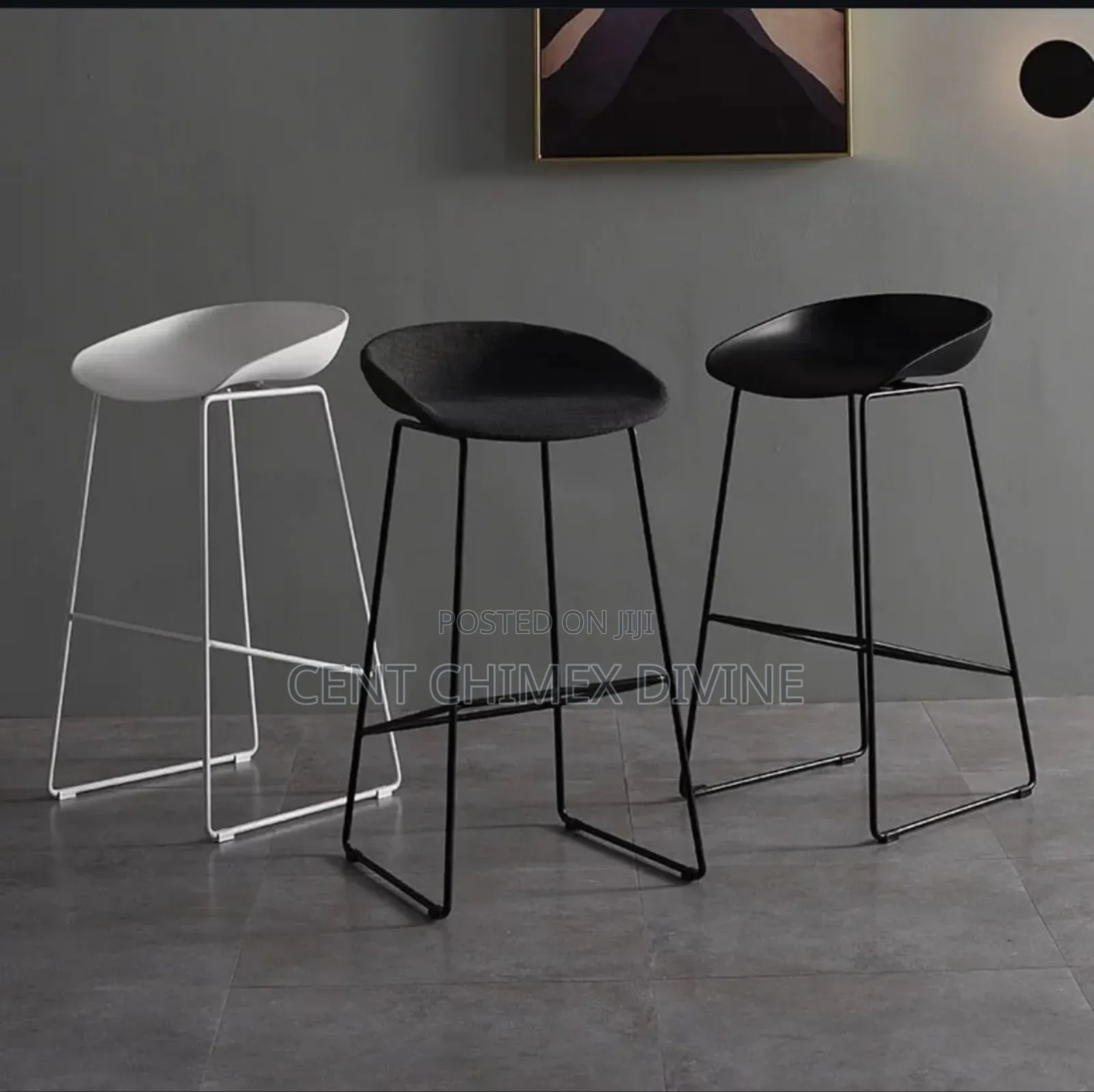 Quality Iron Frame Bar Stools
