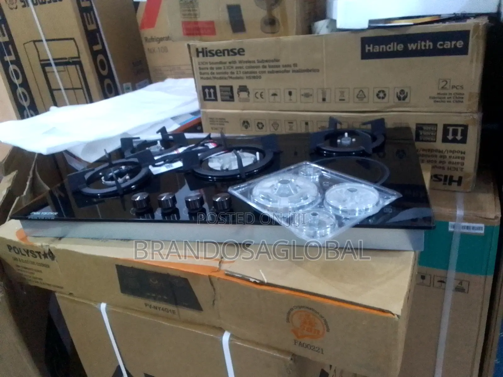Stylish Polystar 4+1 Gas Cooker Top – Available