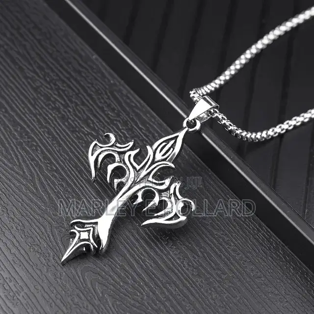 Cross Pendant Rope Chain Punk Y2k Style