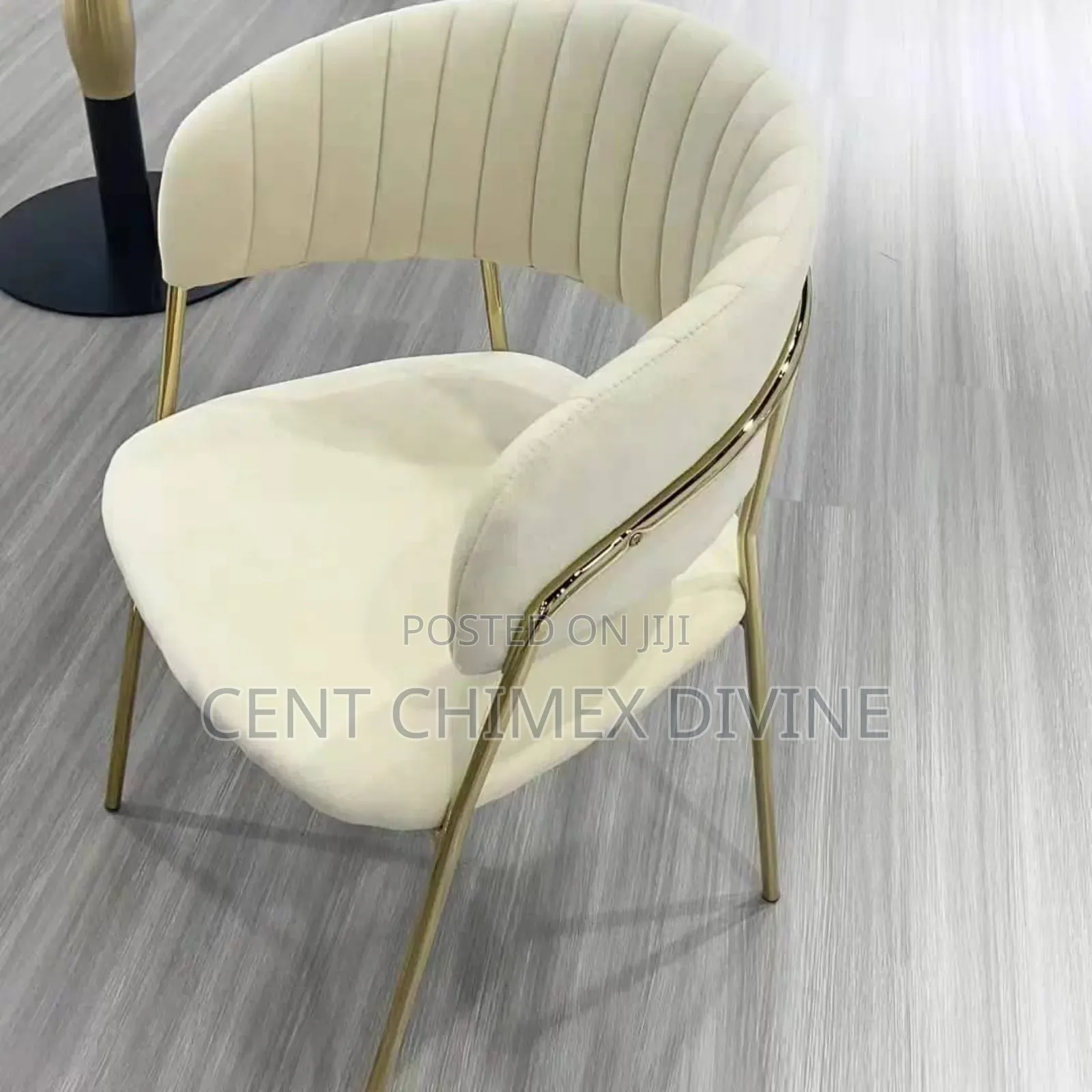 Gold Frame Chair With Fabric