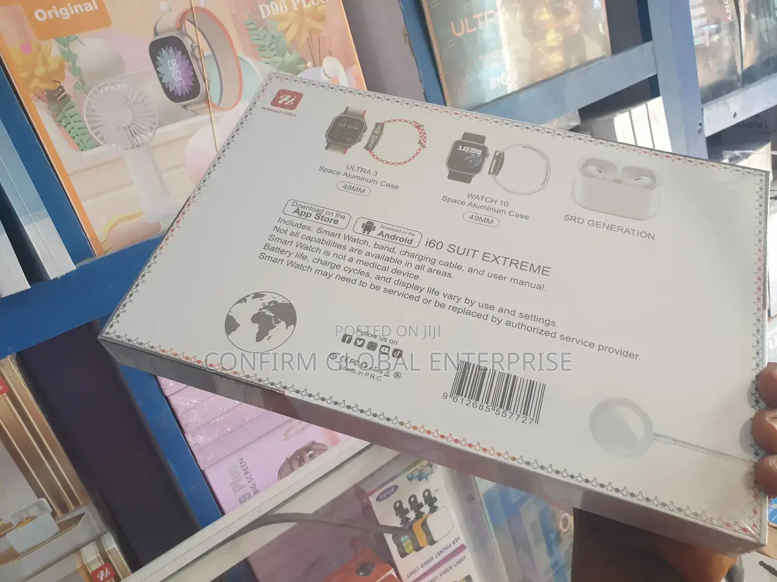 Ultra I60 Suit Extreme 2 Smart Watch 12in1 + Bt Earpod